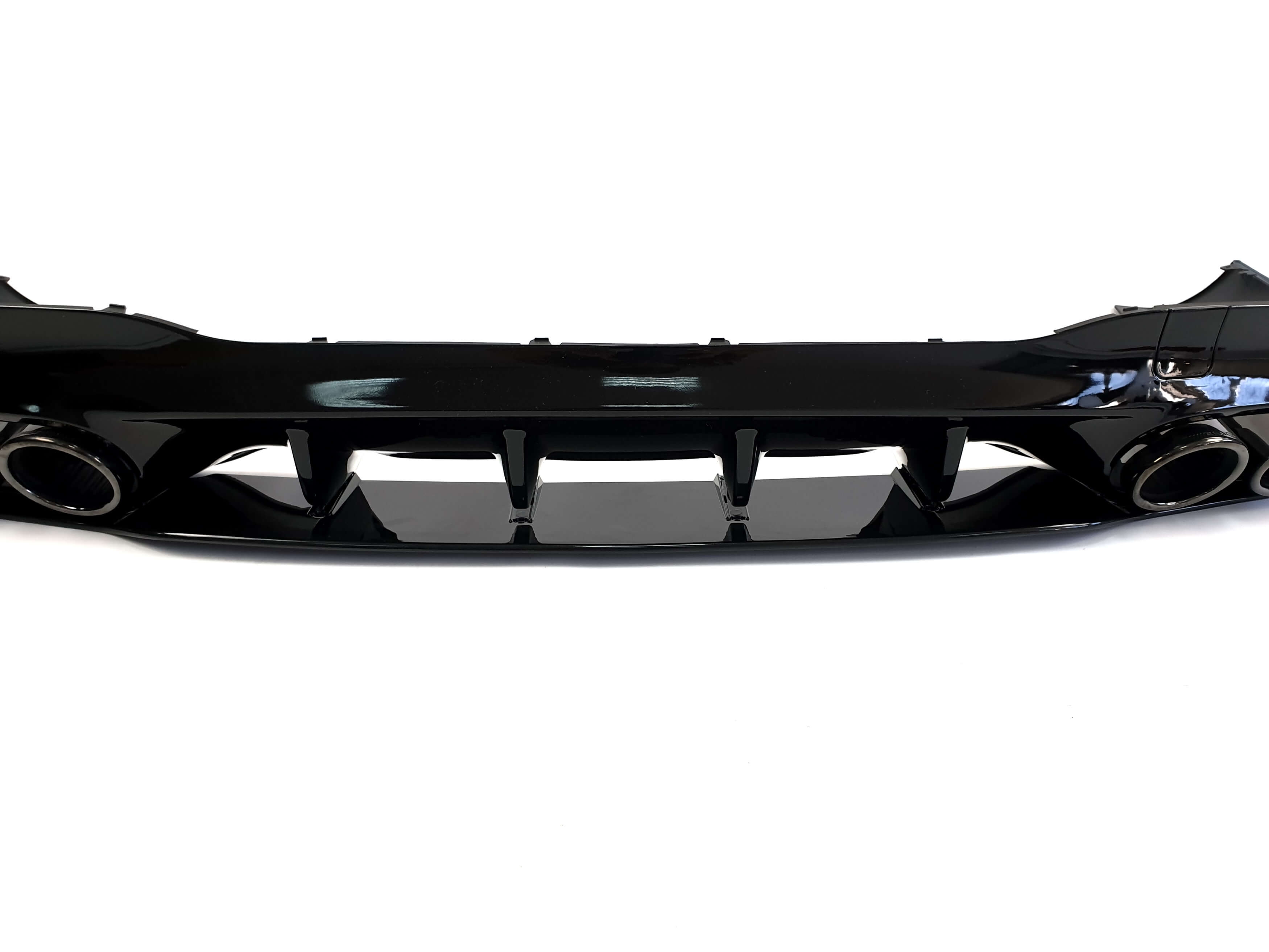 Дифузор (заднього бампера) Full Black (стиль CLA45 AMG) на Mercedes-Benz CLA-Class C118 2019-2023 року 4