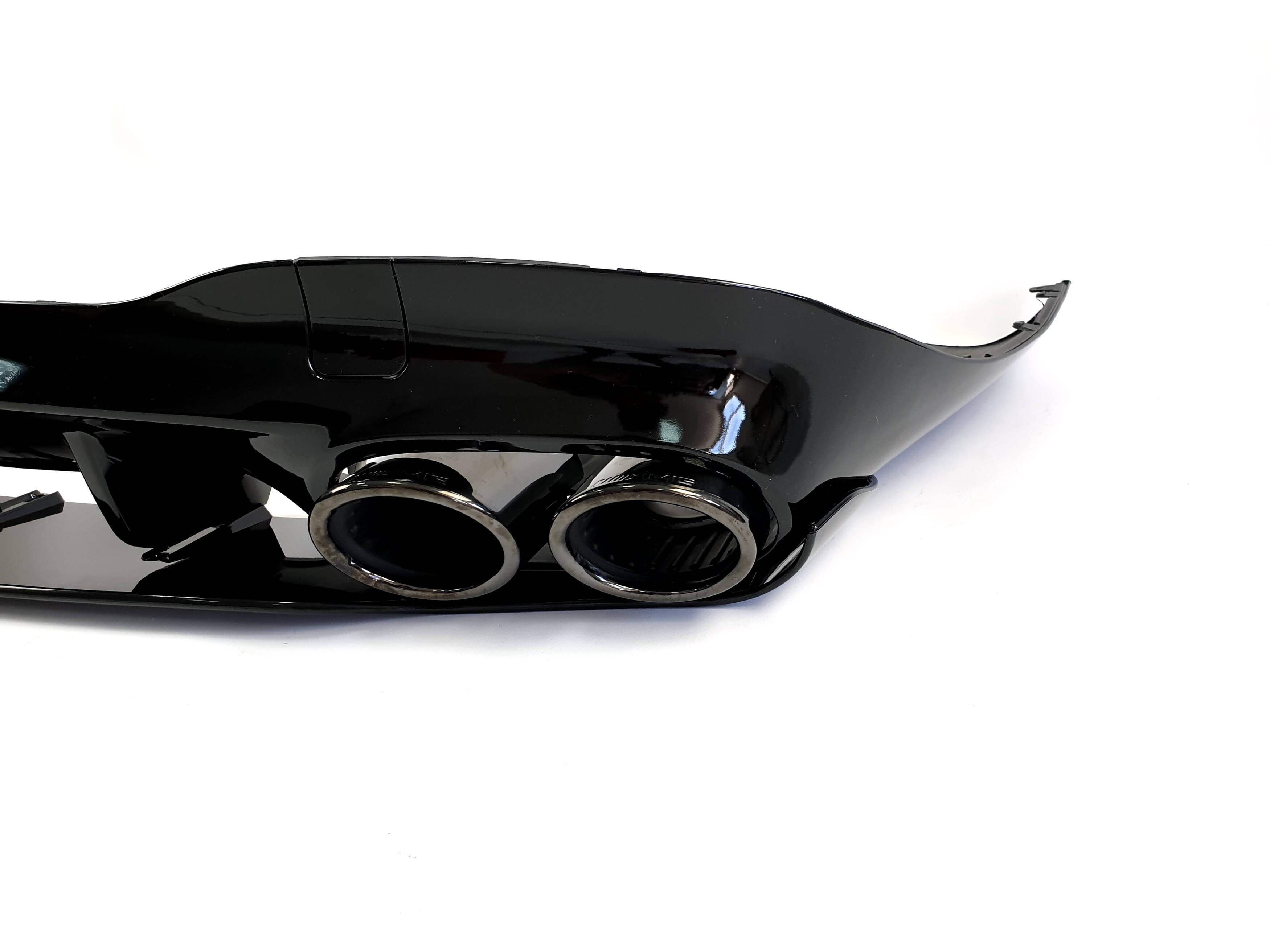 Дифузор (заднього бампера) Full Black (стиль CLA45 AMG) на Mercedes-Benz CLA-Class C118 2019-2023 року 5