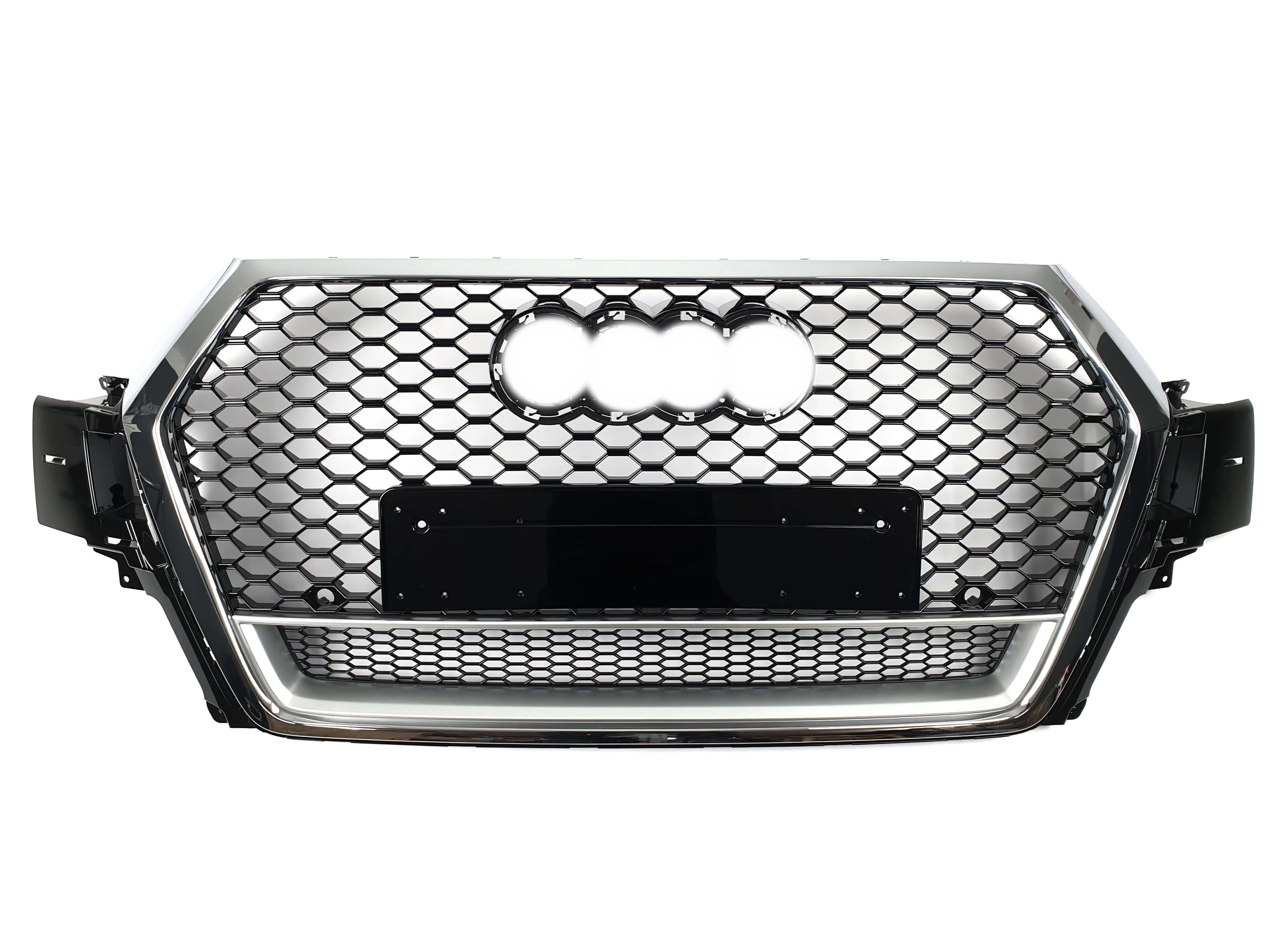 Решітка радіатора Chrome Black (в стилі RSQ7 quattro) на Audi Q7 4M 2015-2020 року