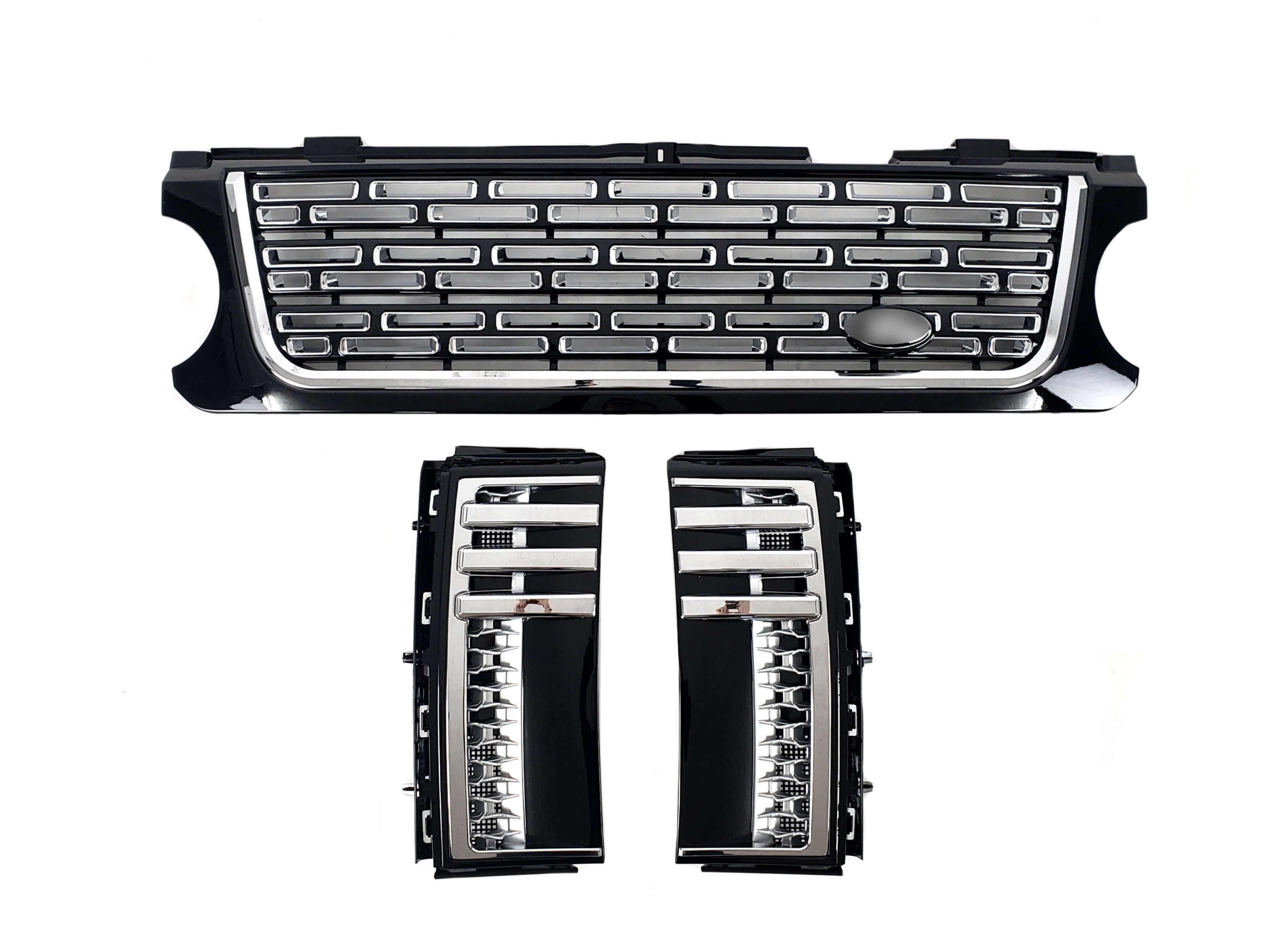 Решітка радіатора + жабра на Land Rover Range Rover Vogue L322 2005-2010 року