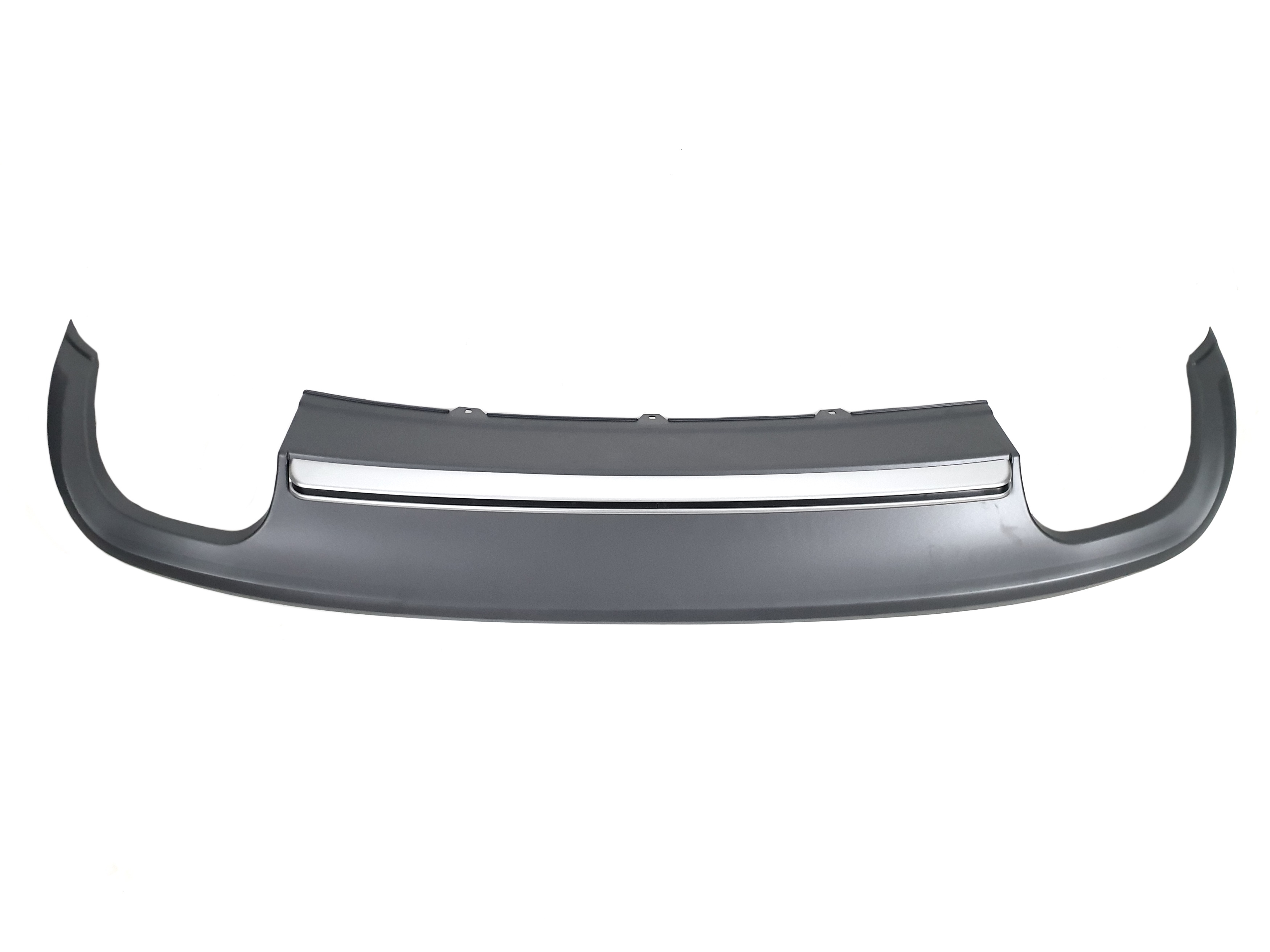 Дифузор (заднього бампера) Silver (в стилі S5 00-00) 2D на Audi A5 8T 2011-2016 року