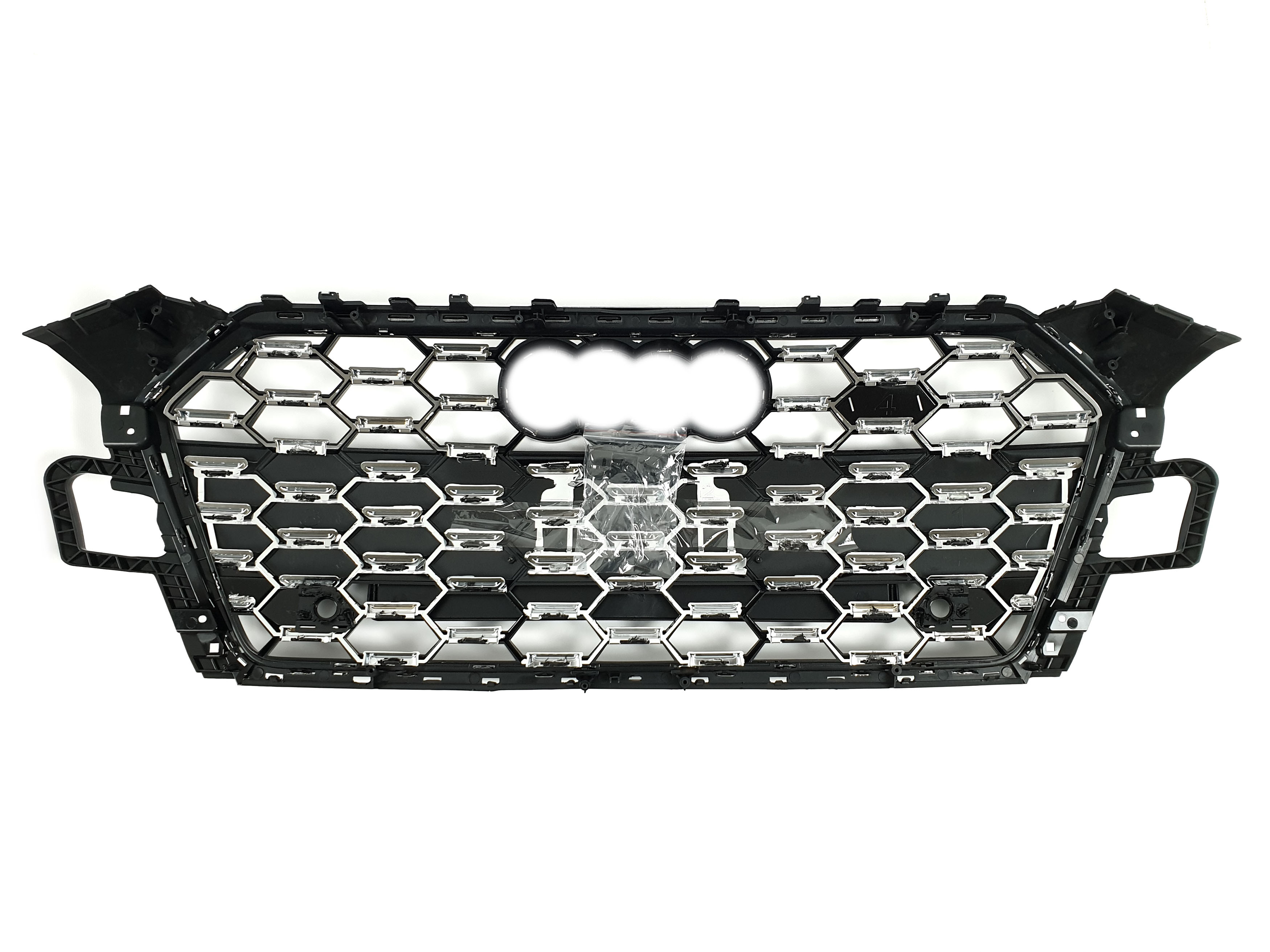 Решітка радіатора Chrome Black (Gloss) (в стилі S5) на Audi A5 B9 2020-2023 року 3