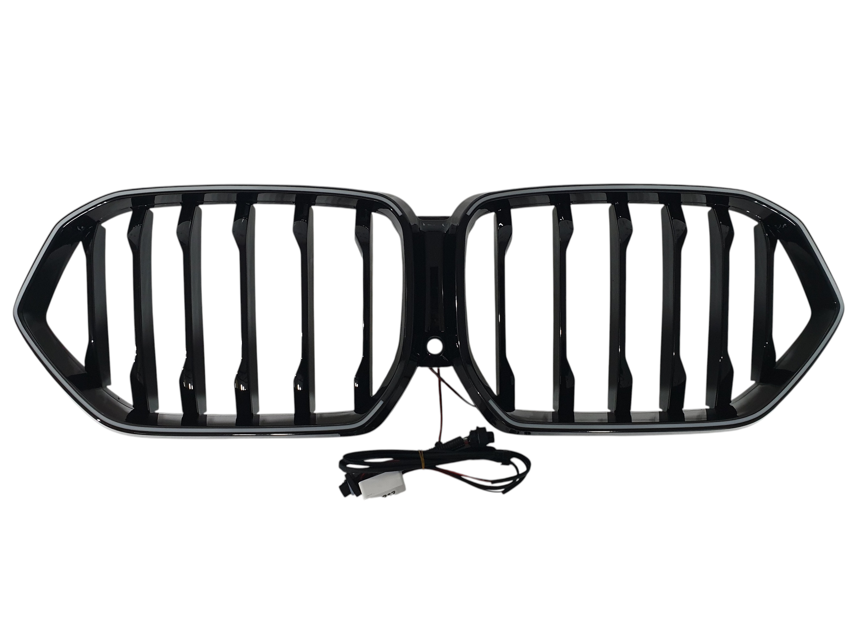 Ніздрі Чорний глянець LED (Iconic Glow) 1bar на BMW X6 G06 2019-2022 року 4