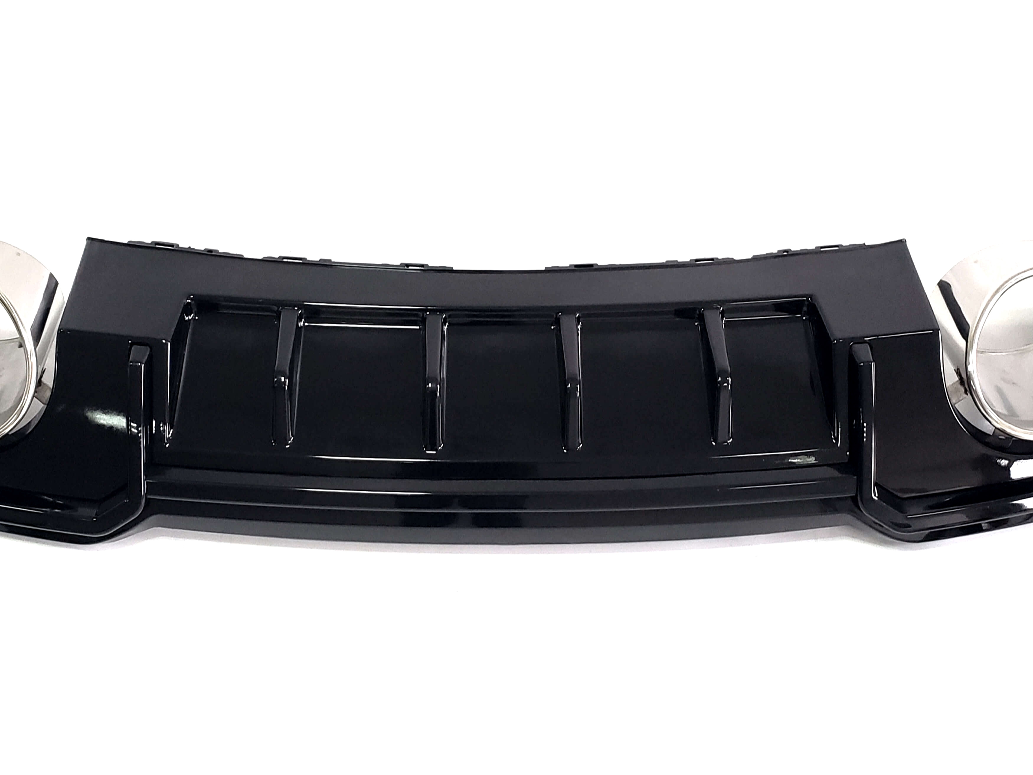 Дифузор (заднього бампера) Full Black / Chrome Pipe (в стилі RS3) Sedan S-Line на Audi A3 8V 2016-2020 року 3
