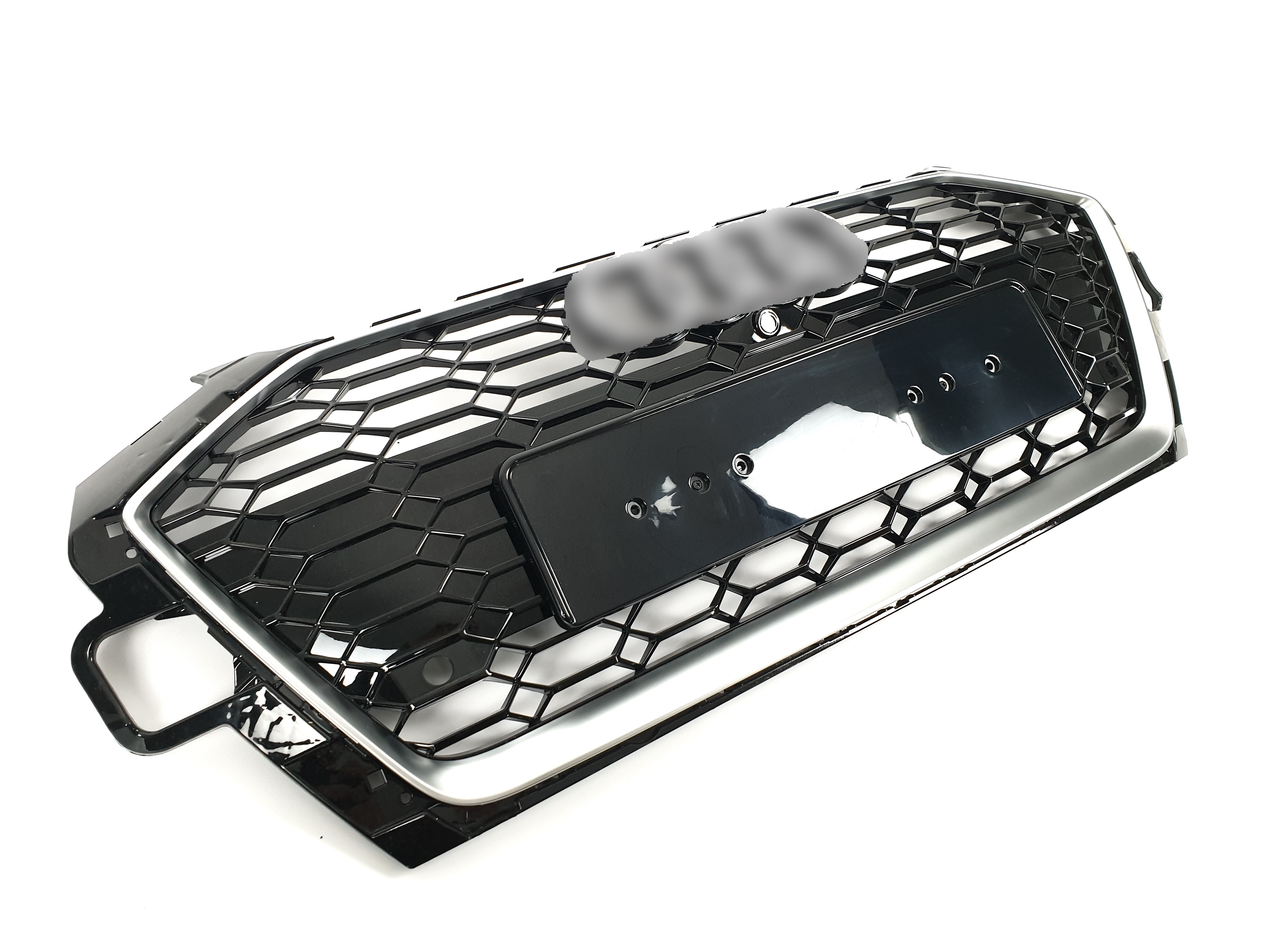 Решітка радіатора Silver Black (в стилі RS4) на Audi A4 B9 2019-2023 року 2