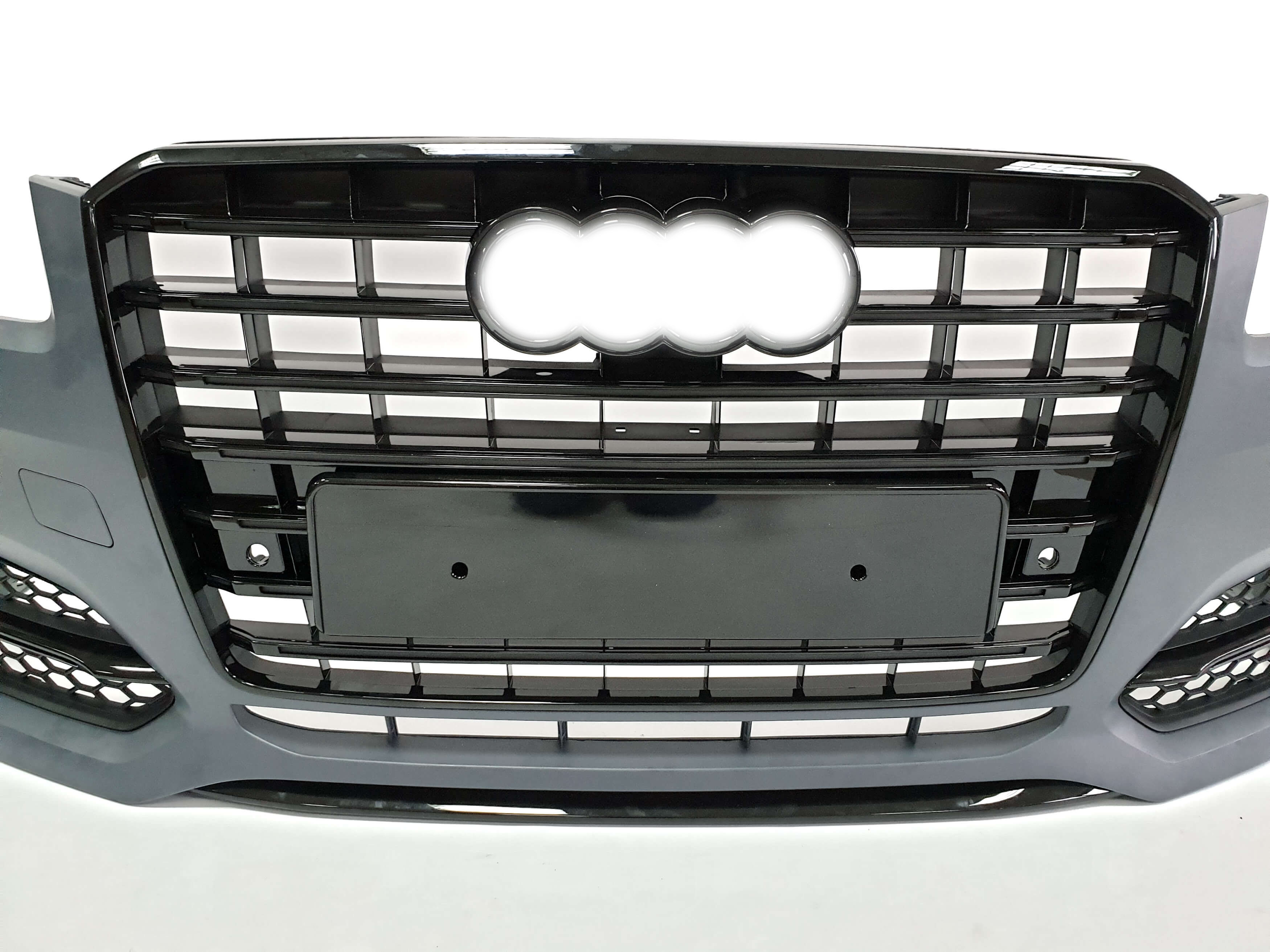 Передній бампер (в стилі S8) Black на Audi A8 D4 2014-2017 року 3