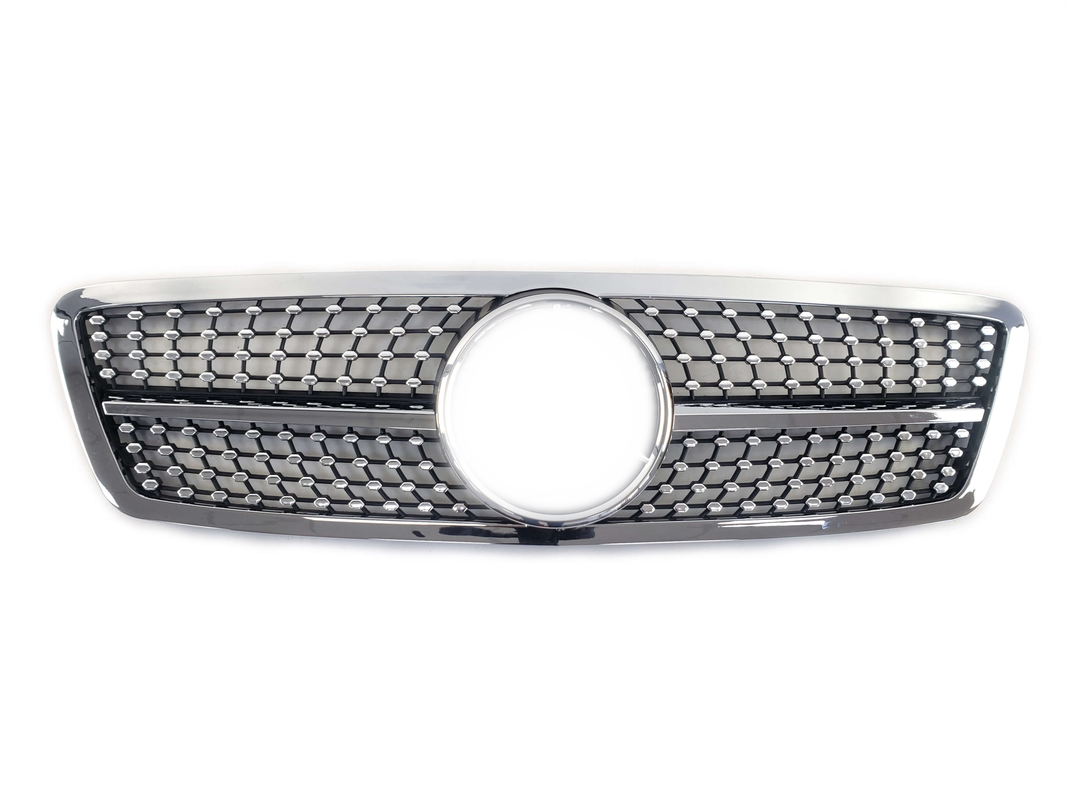 Решітка радіатора Silver Diamond на Mercedes-Benz C-Class W203 2000-2007 року