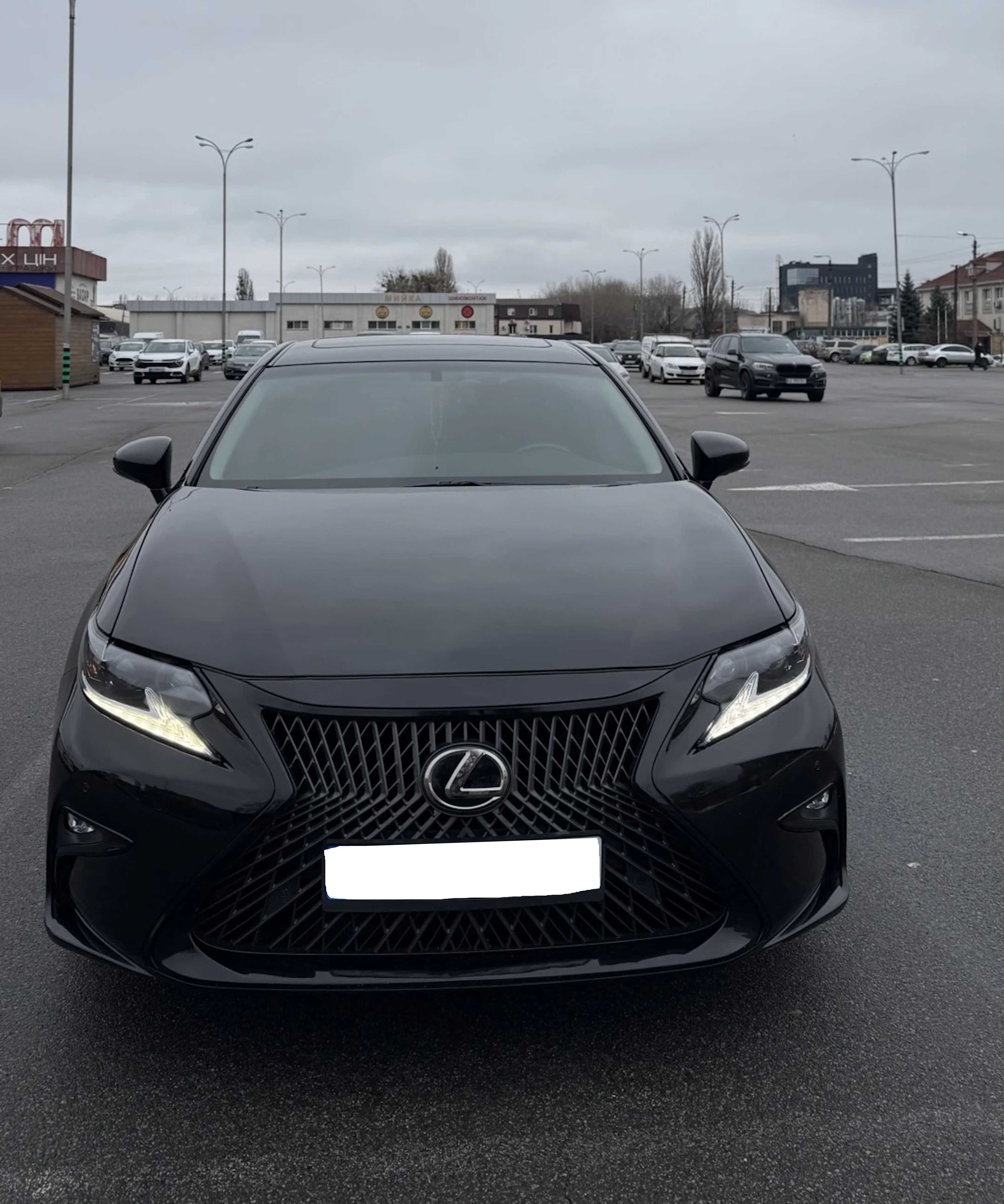Решітка радіатора Black (стиль F-Sport) на Lexus ES 2015-2018 року 5