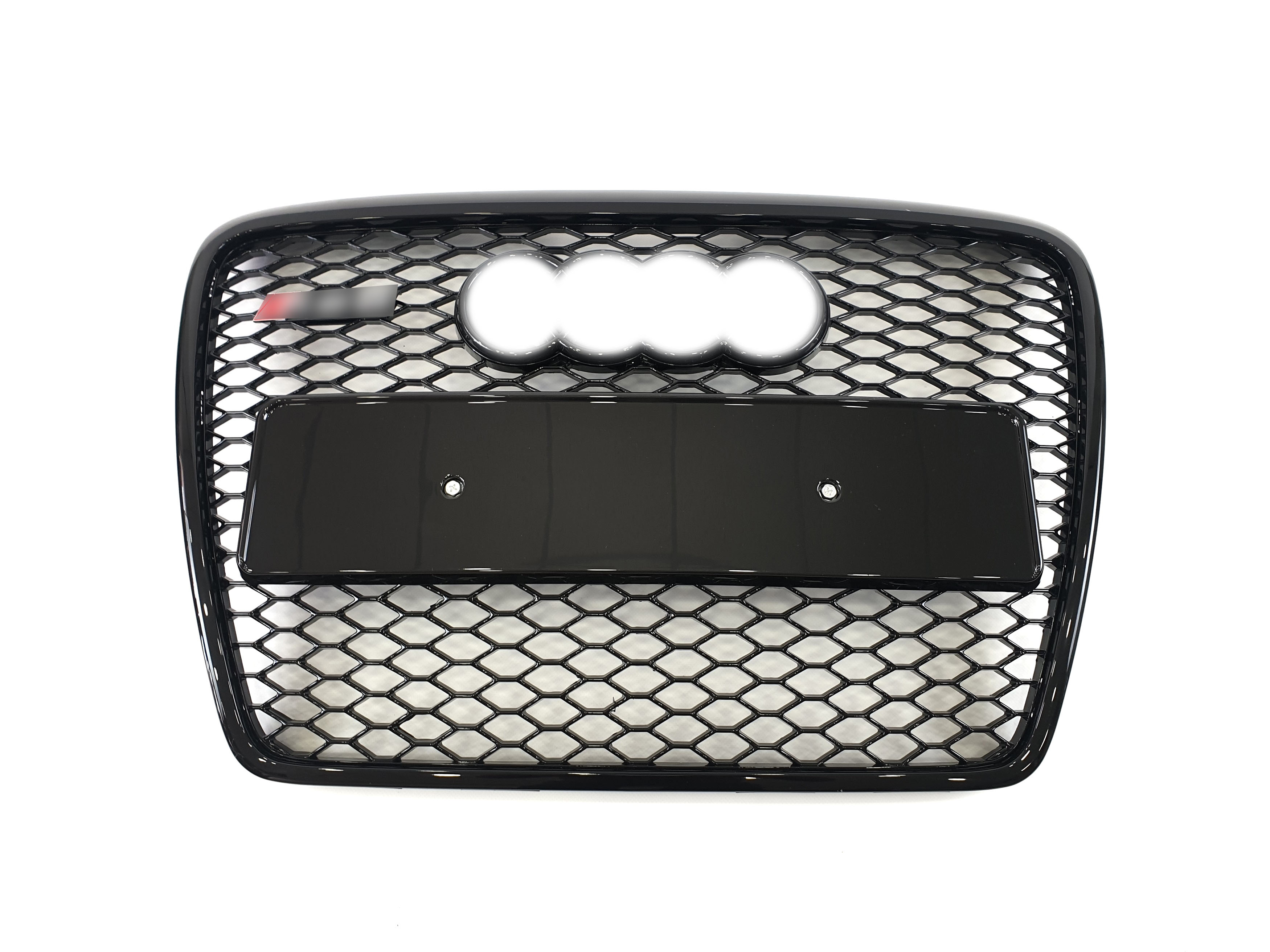 Решітка радіатора Full Black (в стилі RS6) без PDC на Audi A6 C6 2004-2011 року 2