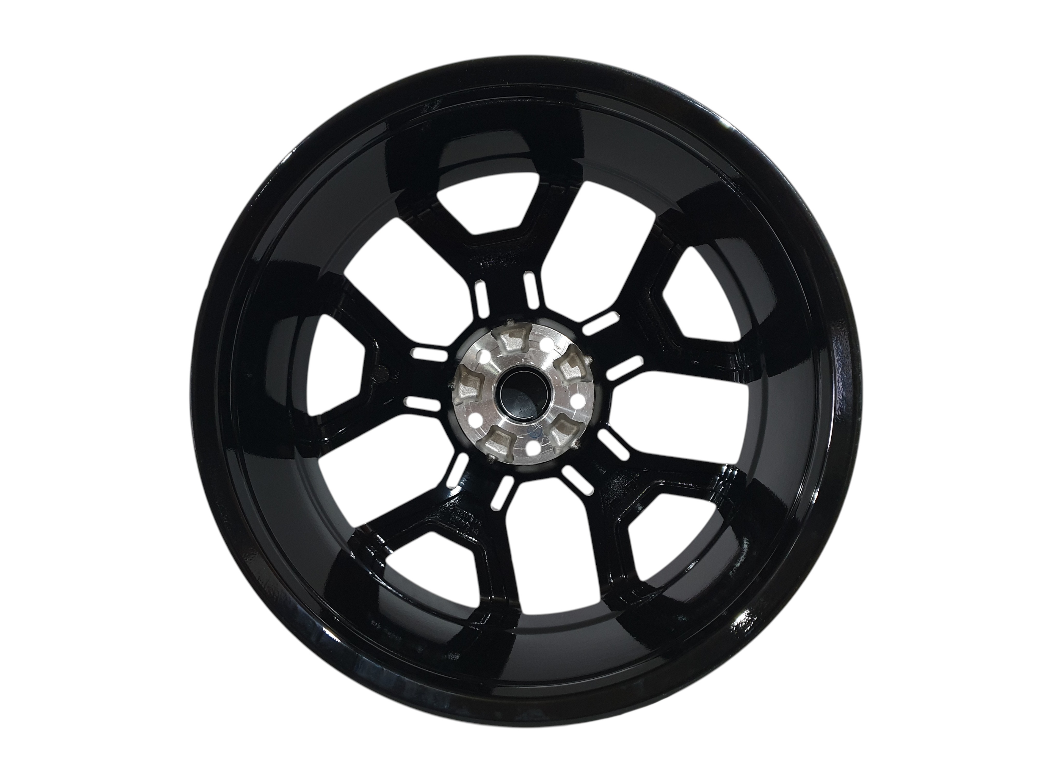 R20 Gloss Black Диски (одноширокі 8.5J ET38) на Volkswagen Tiguan II 2015-2019 року 3