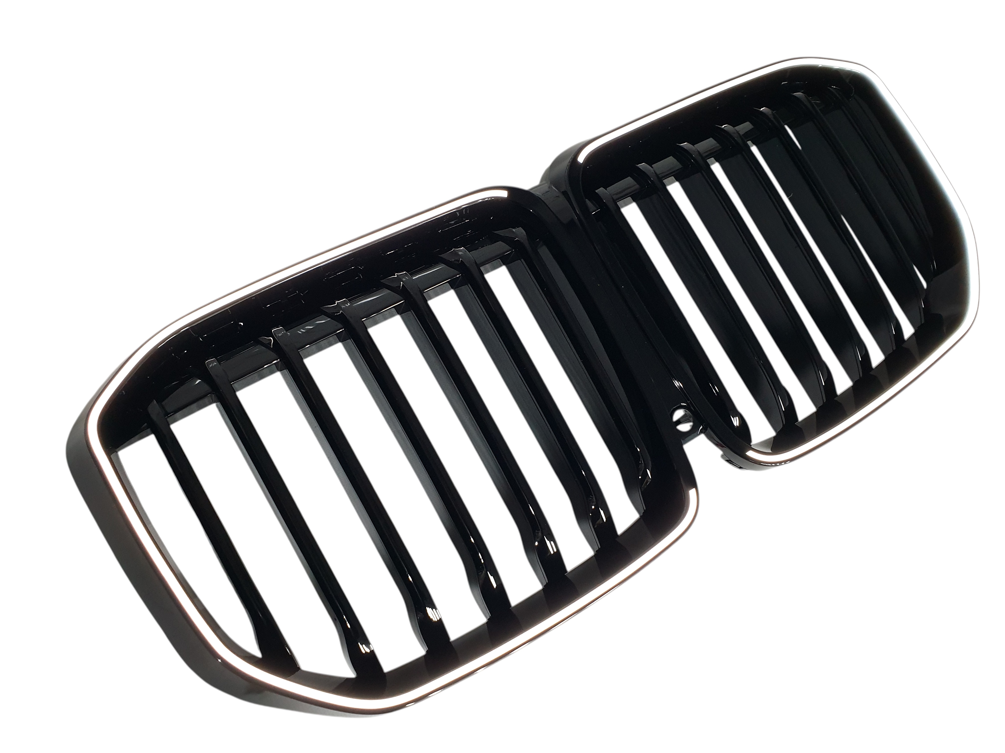 Ніздрі Чорний глянець LED (Iconic Glow) 1bar на BMW X7 G07 2018-2022 року 2