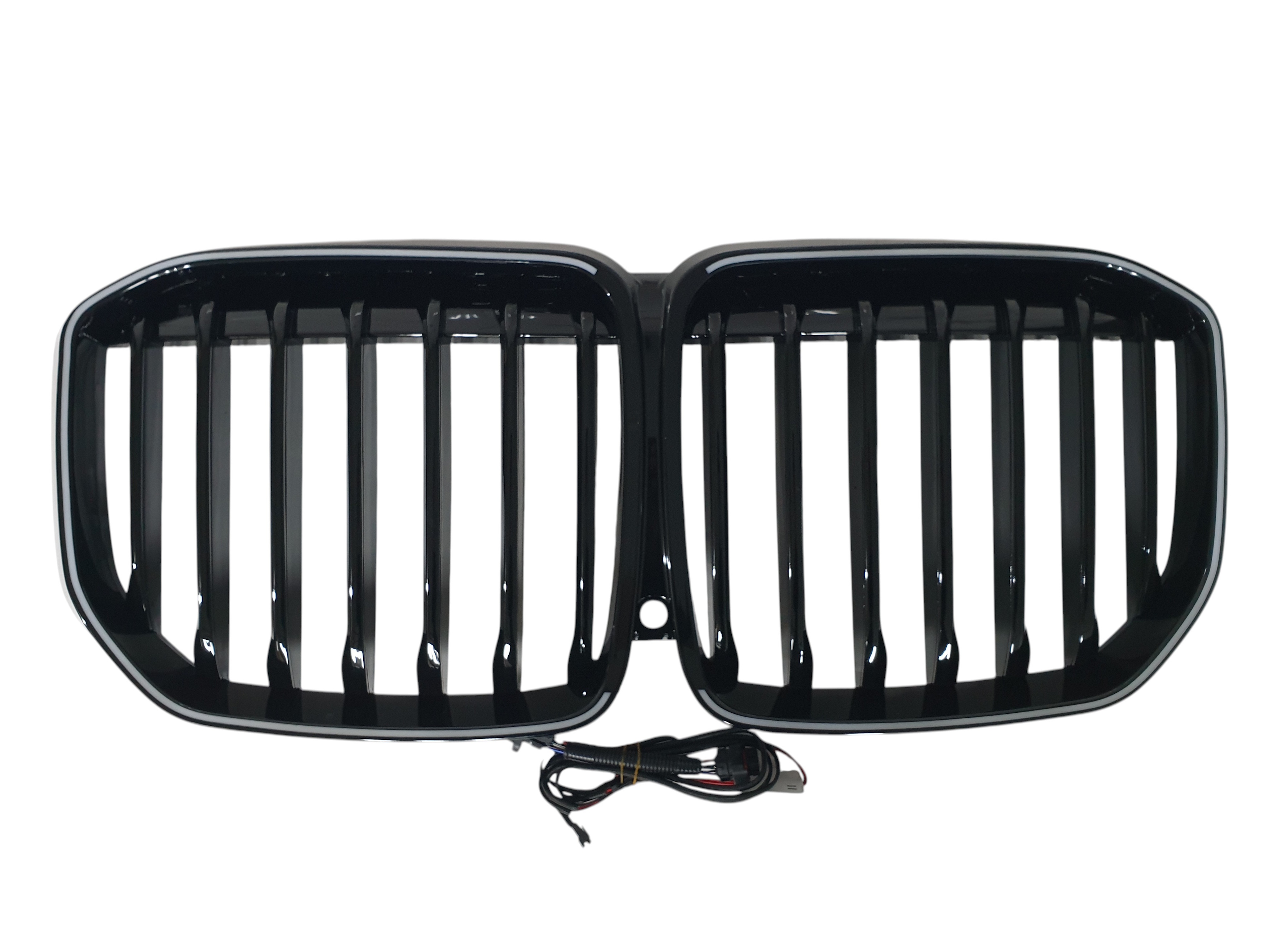 Ніздрі Чорний глянець LED (Iconic Glow) 1bar на BMW X7 G07 2018-2022 року 3