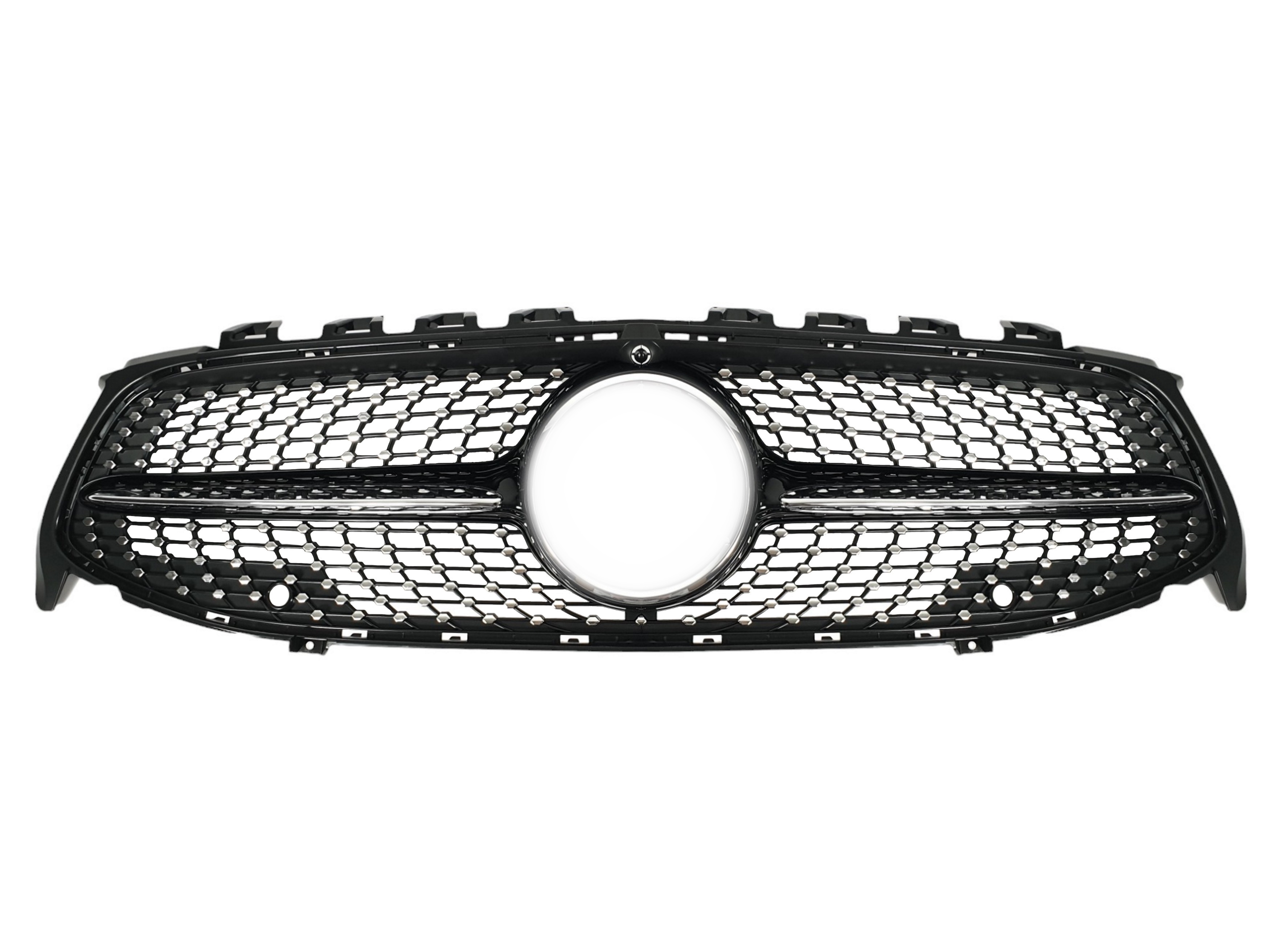 Решітка радіатора Black (з місцем під камеру) Diamond на Mercedes-Benz CLA-Class C118 2019-2023 року