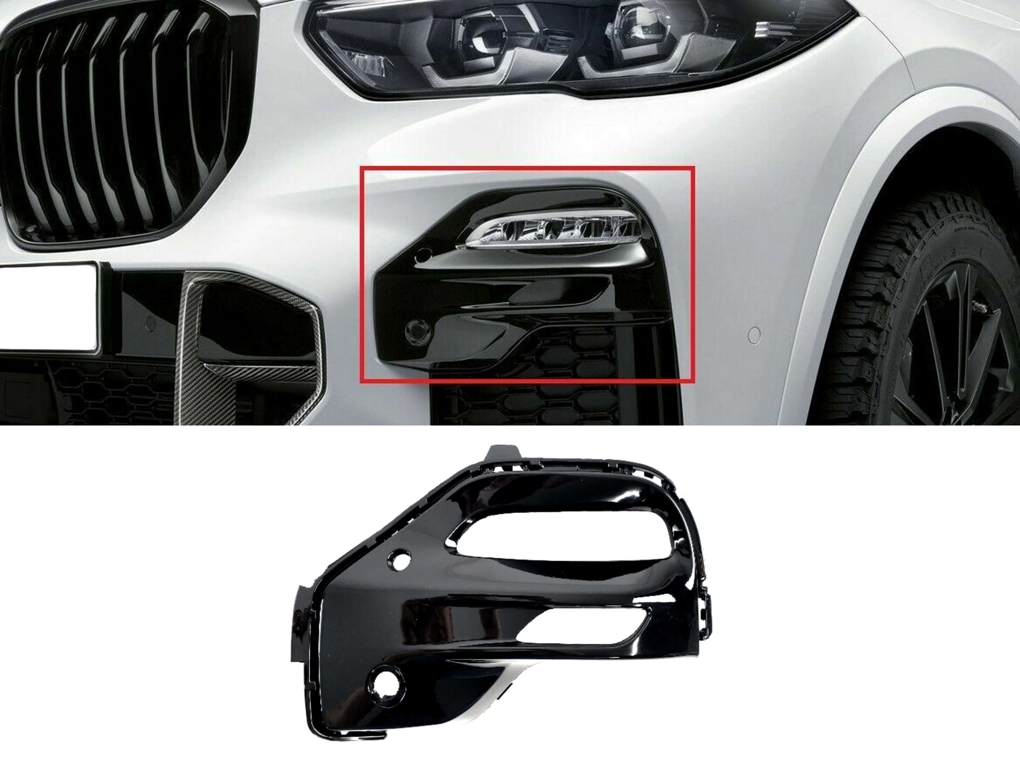 Решітки в бампер накладка LH на BMW X5 G05 2018-2022 року