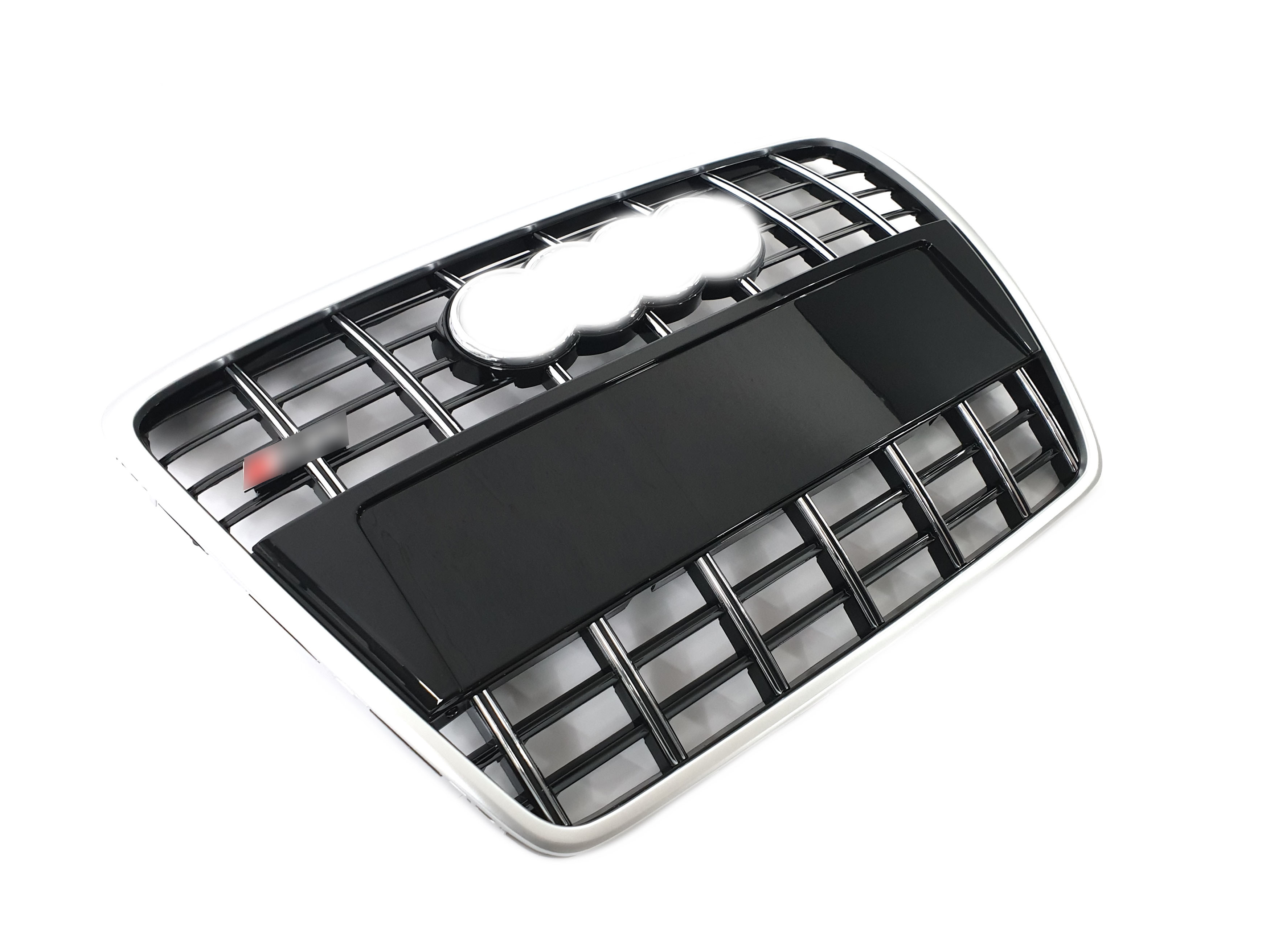 Решітка радіатора Black Silver (в стилі S6) без PDC на Audi A6 C6 2004-2011 року 2