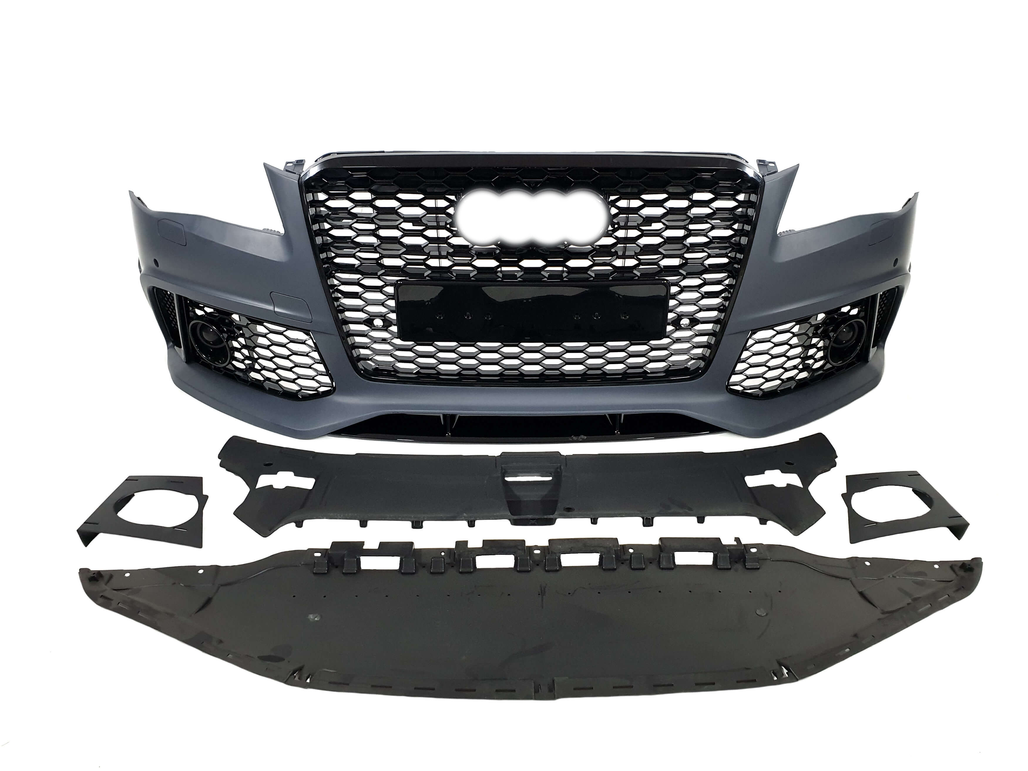 Передній бампер (в стилі RS) V1 на Audi A8 D4 2010-2014 року