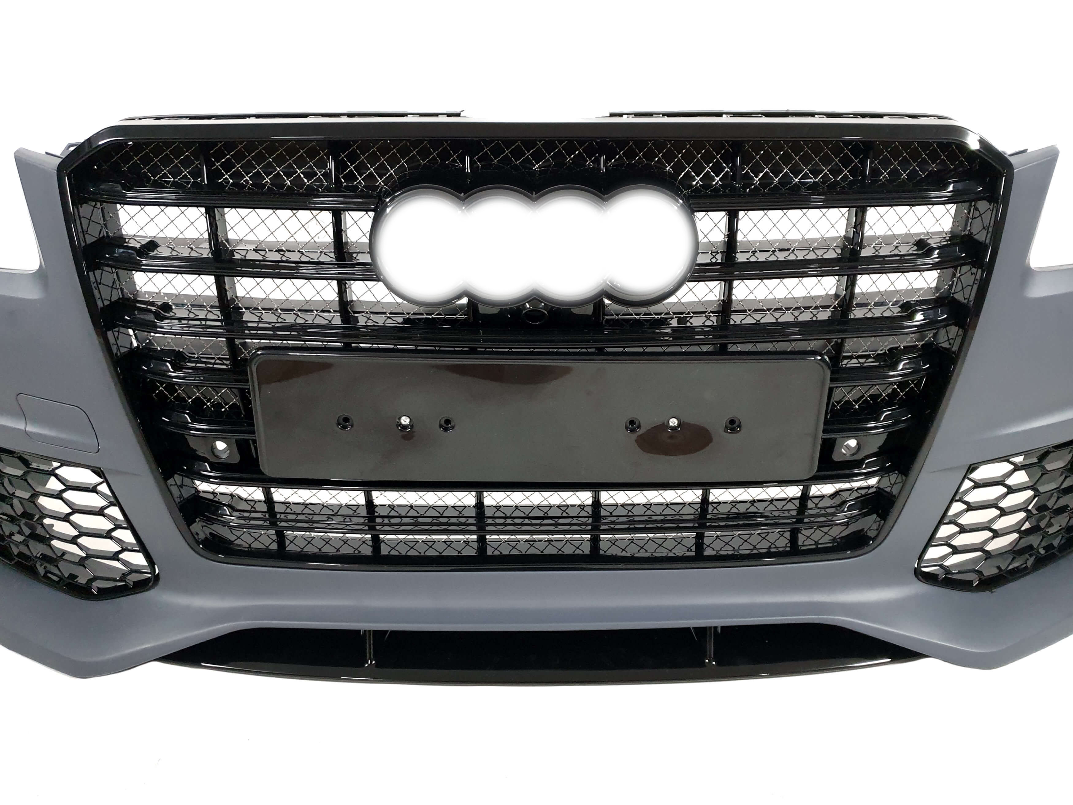 Передній бампер (з решіткою в стилі W12) FB на Audi A8 D4 2014-2017 року 3