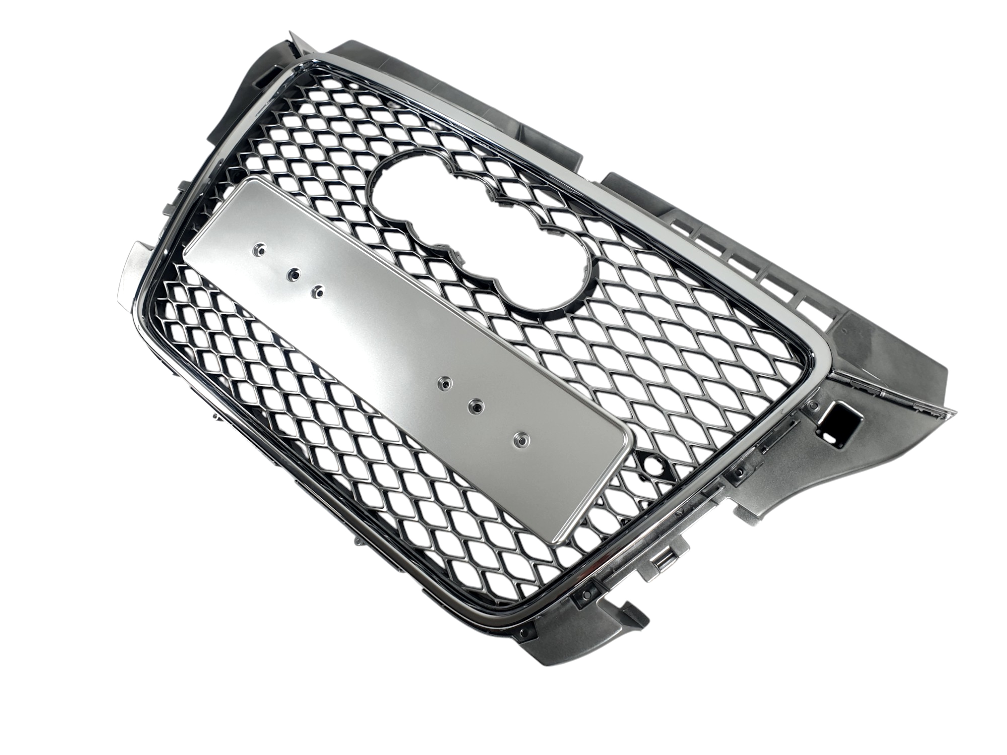 Решітка радіатора Silver Chrome (в стилі RS3) на Audi A3 8P 2008-2012 року 3
