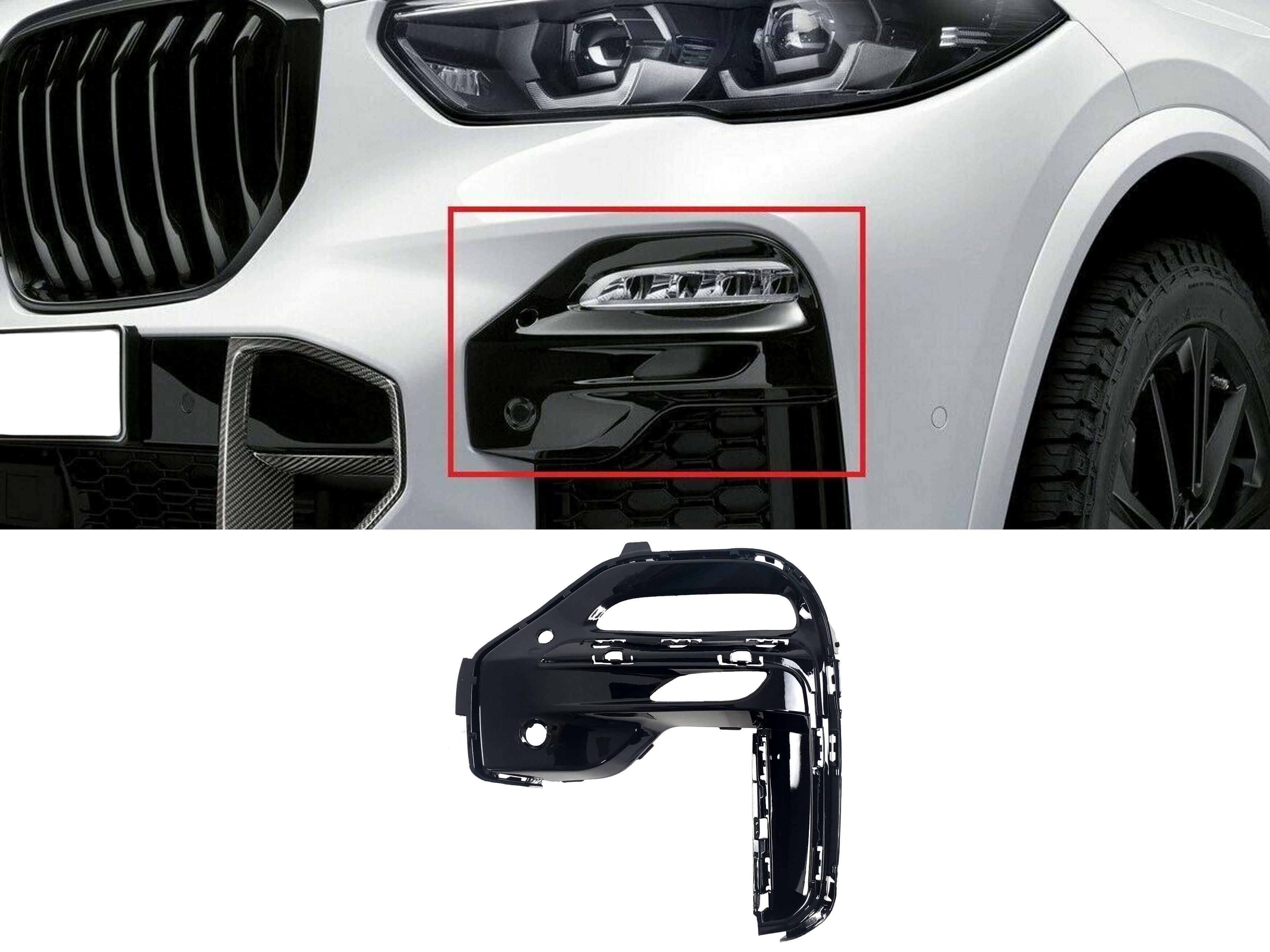 Решітки в бампер накладка LH на BMW X5 G05 2018-2022 року