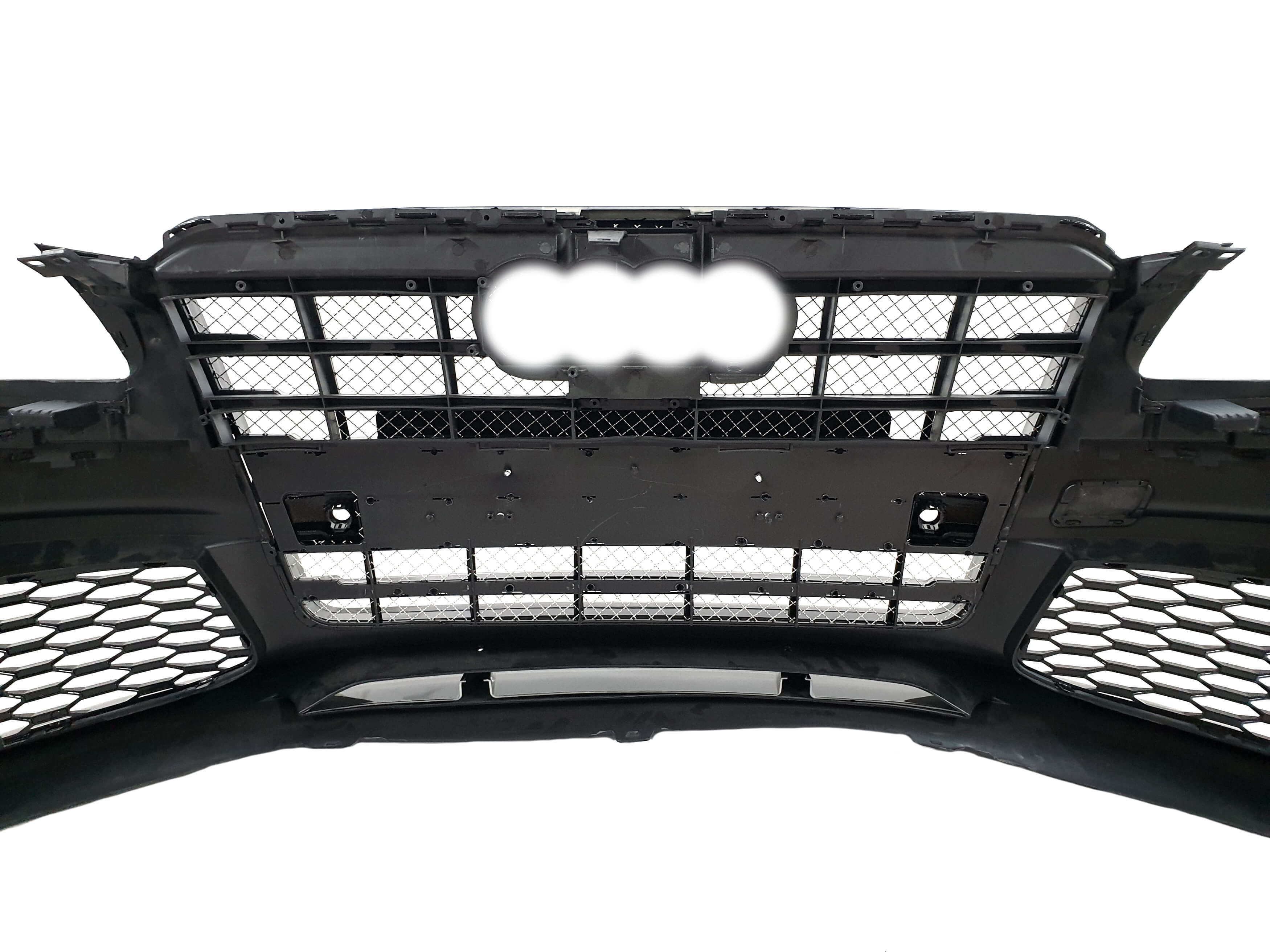 Передній бампер (з решіткою в стилі W12 V1) на Audi A8 D4 2010-2014 року 6