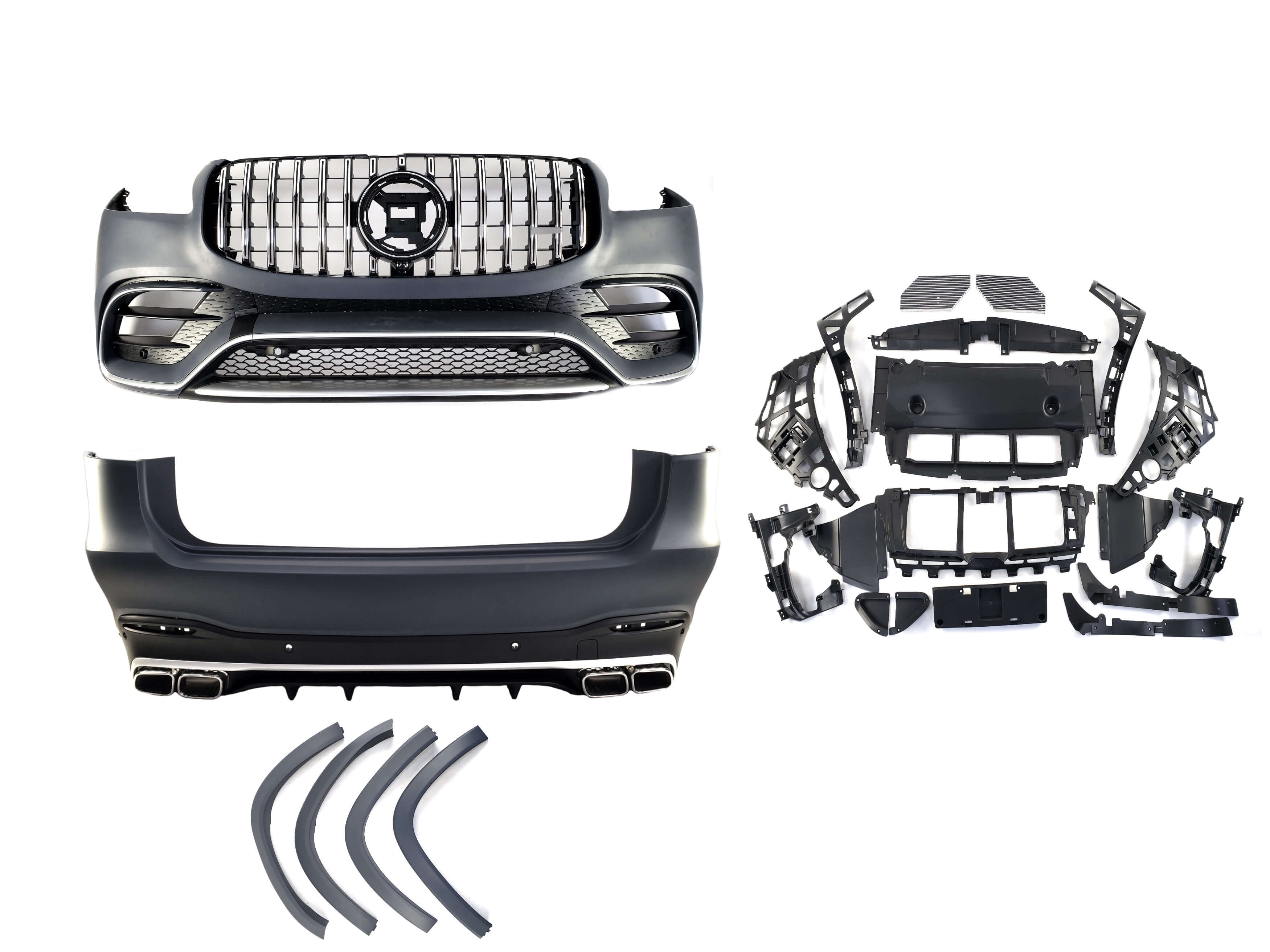 Комплект обвісів (стиль GLS63 AMG) на Mercedes-Benz GLS-Class X167 2019-2023 року