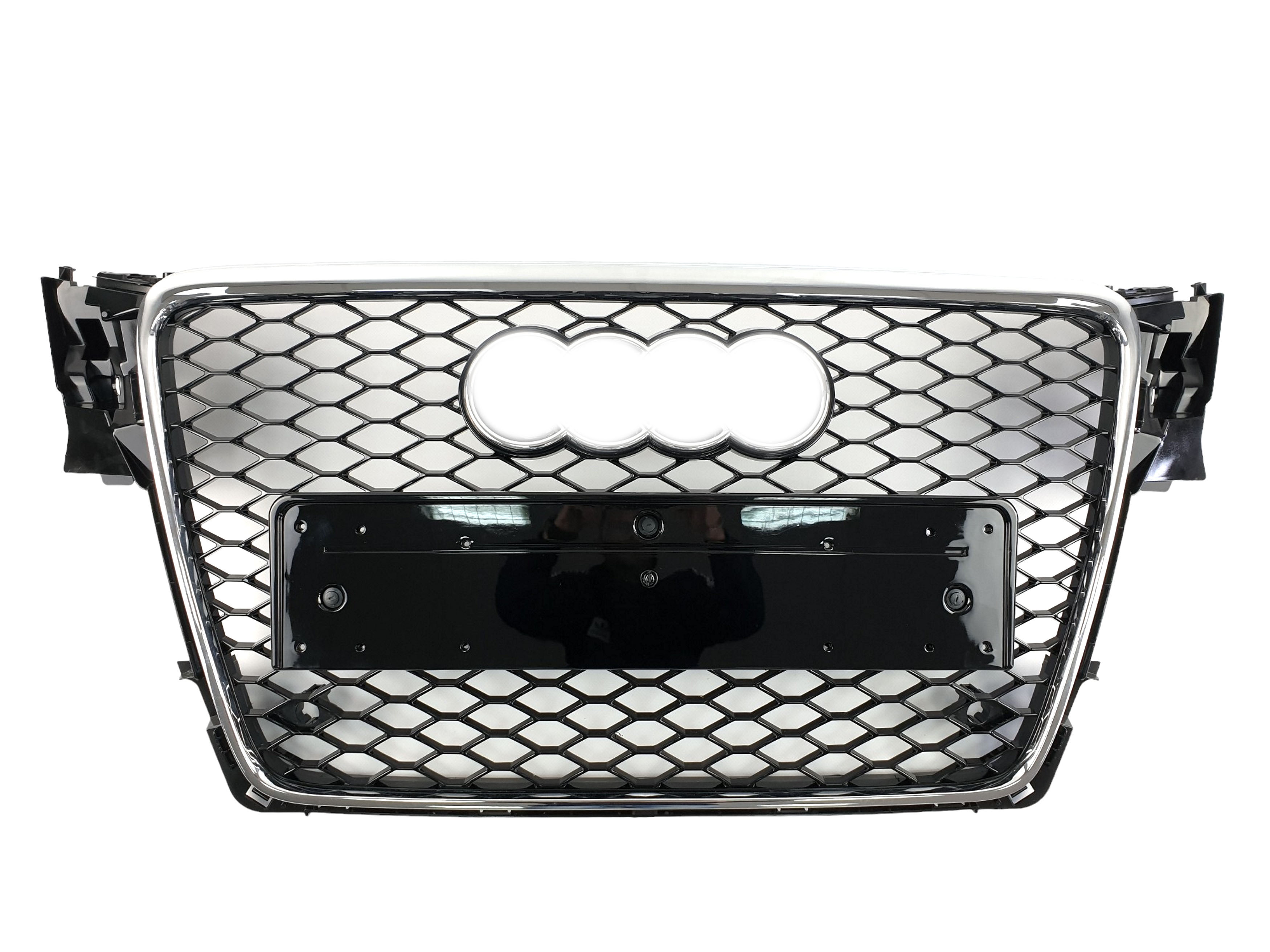 Решітка радіатора Chrome Black (в стилі RS4) на Audi A4 B8 2007-2011 року