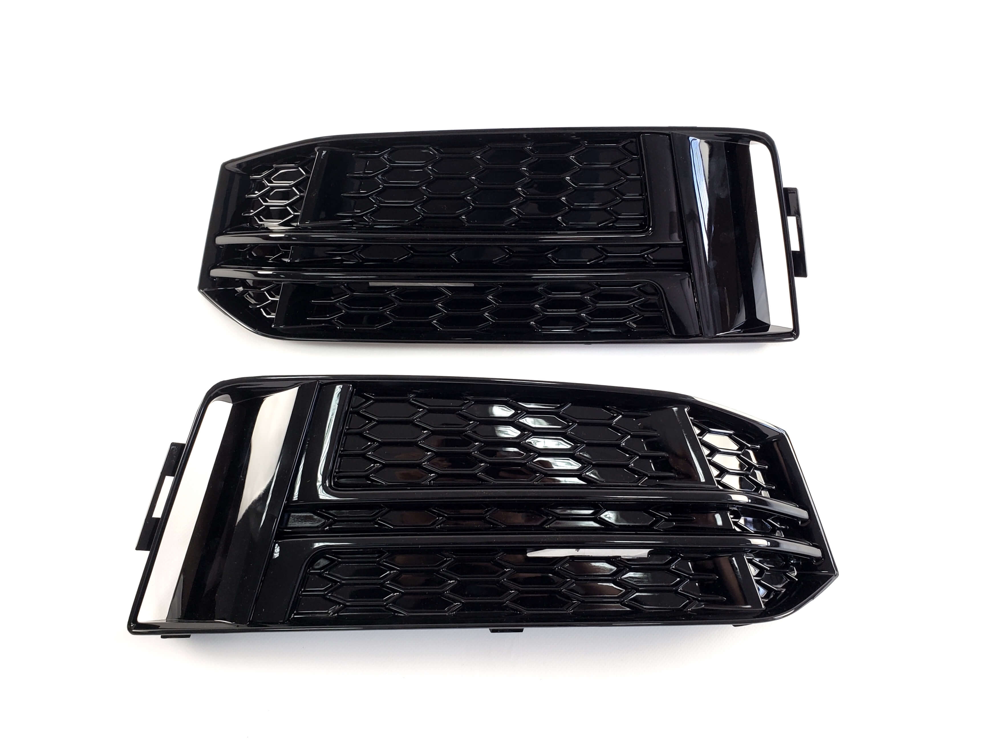 Решітки в бампер Full Black (S4) S-Line на Audi A4 B9 2015-2019 року