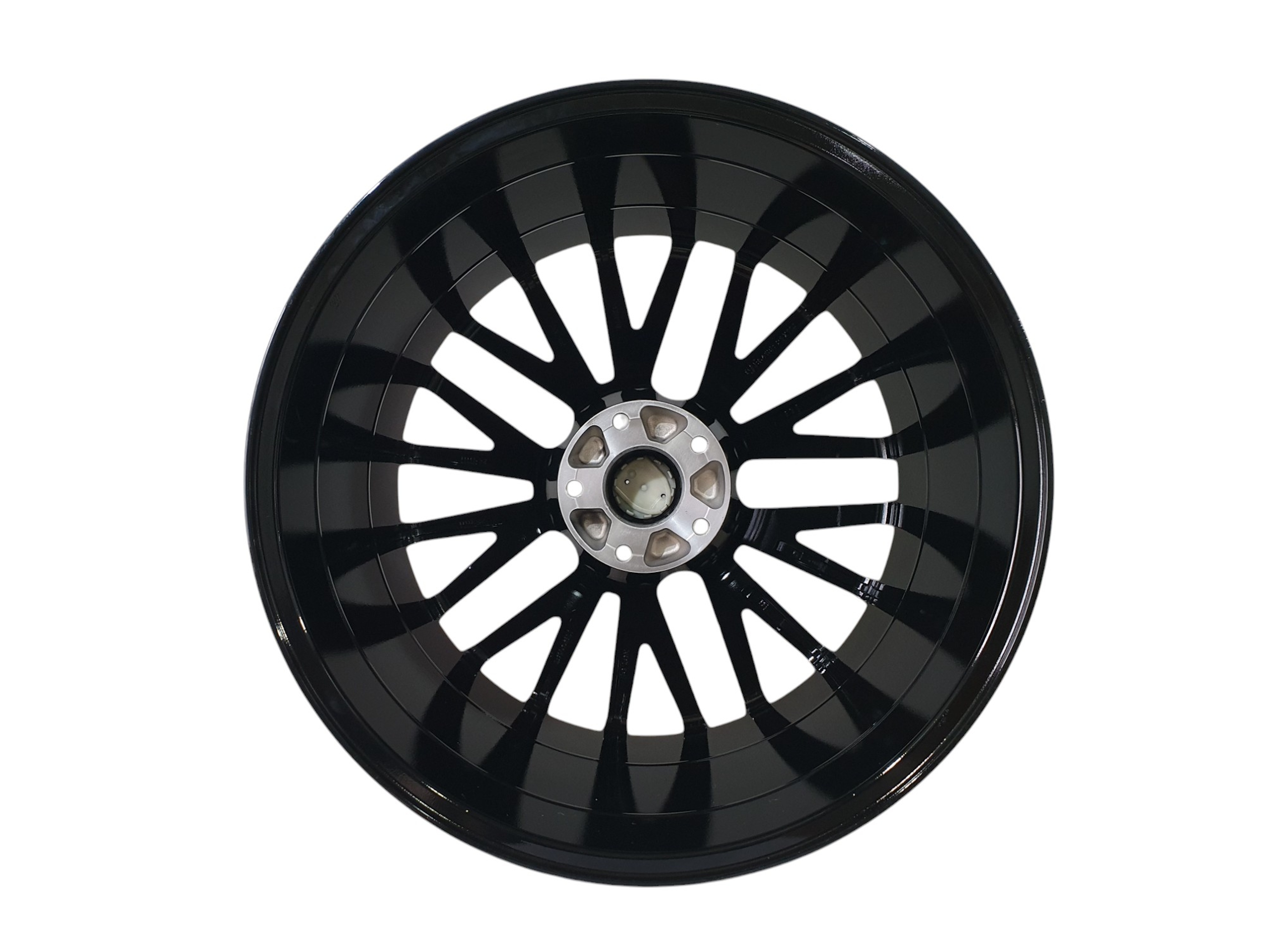 R21 Gloss Black + Chrome (різноширокі) Диски на Porsche Cayenne 958 2010-2014 року 3