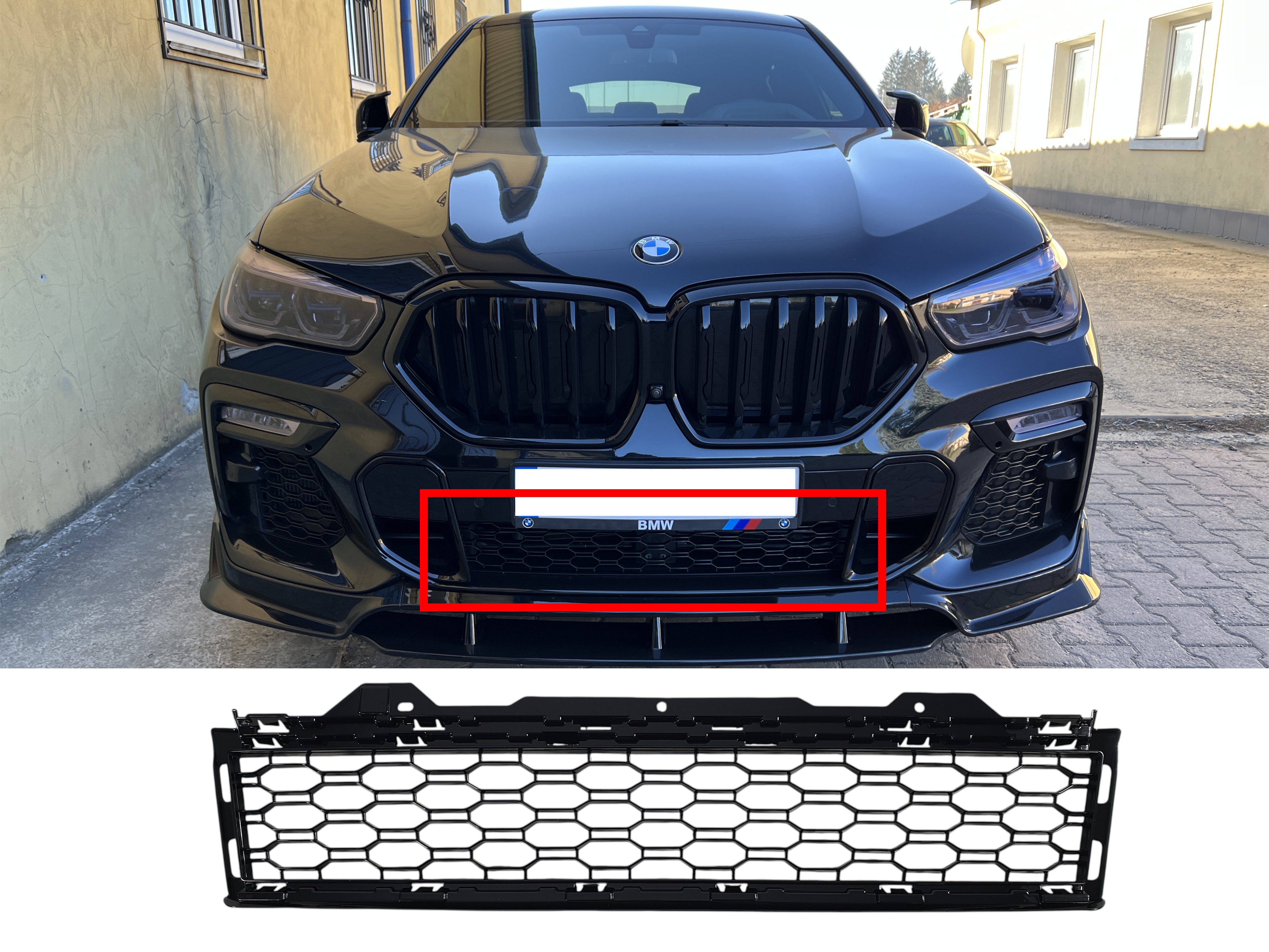 Решітки в бампер на BMW X6 G06 2019-2022 року