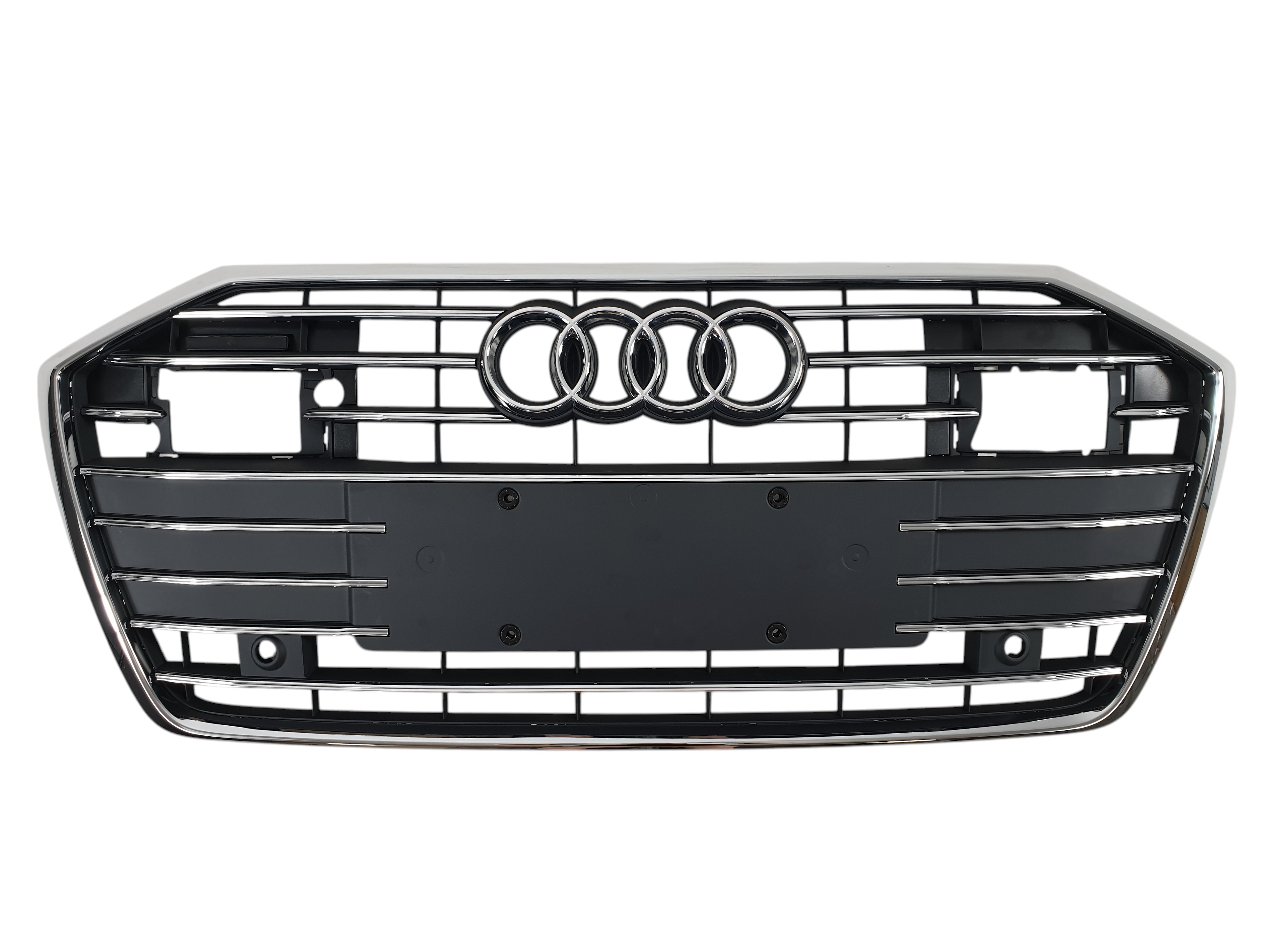 Решітка радіатора Gray Chrome (під радари) на Audi A6 C8 2018-2023 року