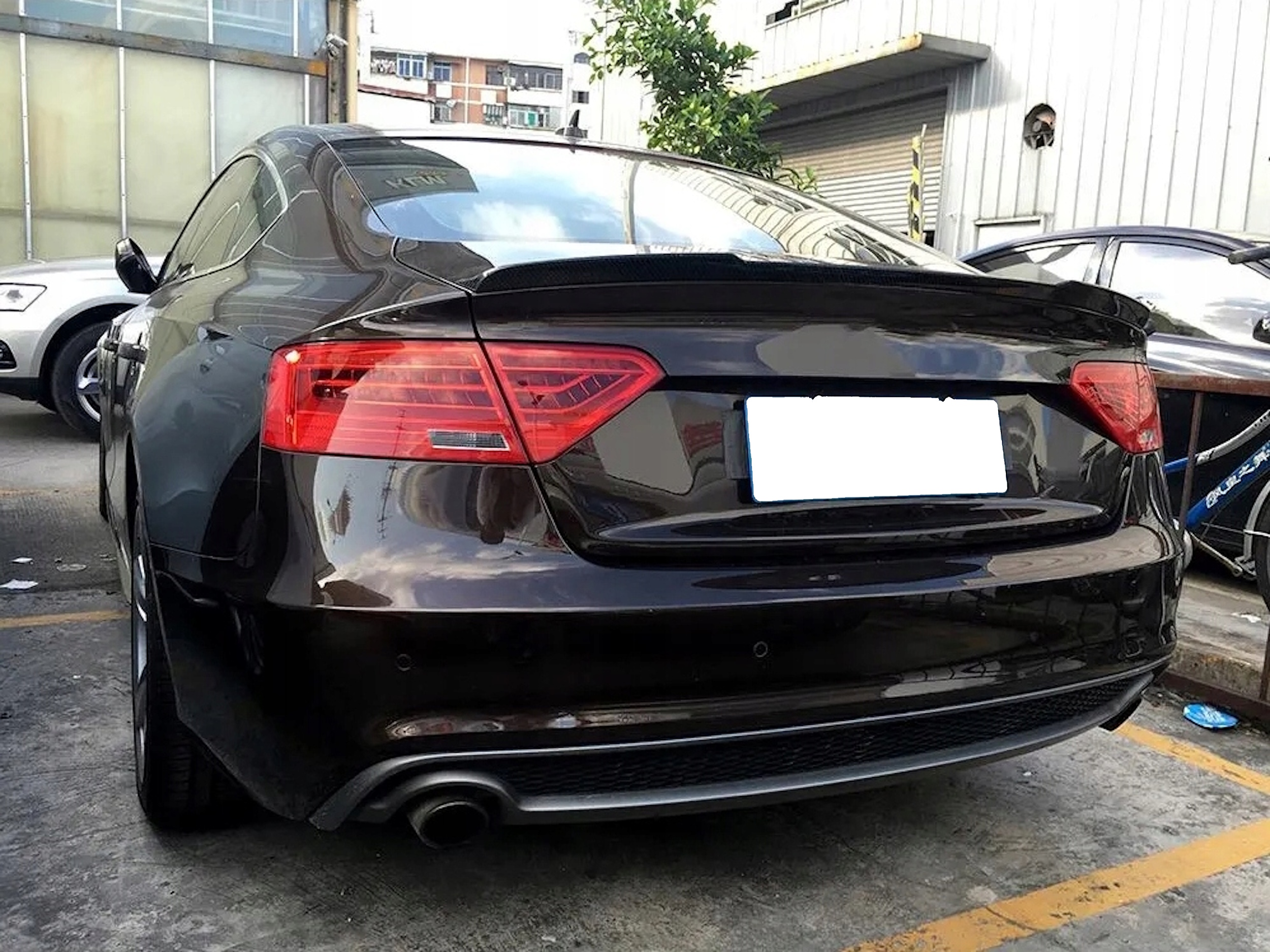 Спойлер Чорний глянець V2 на Audi A5 8T 2007-2011 року 5