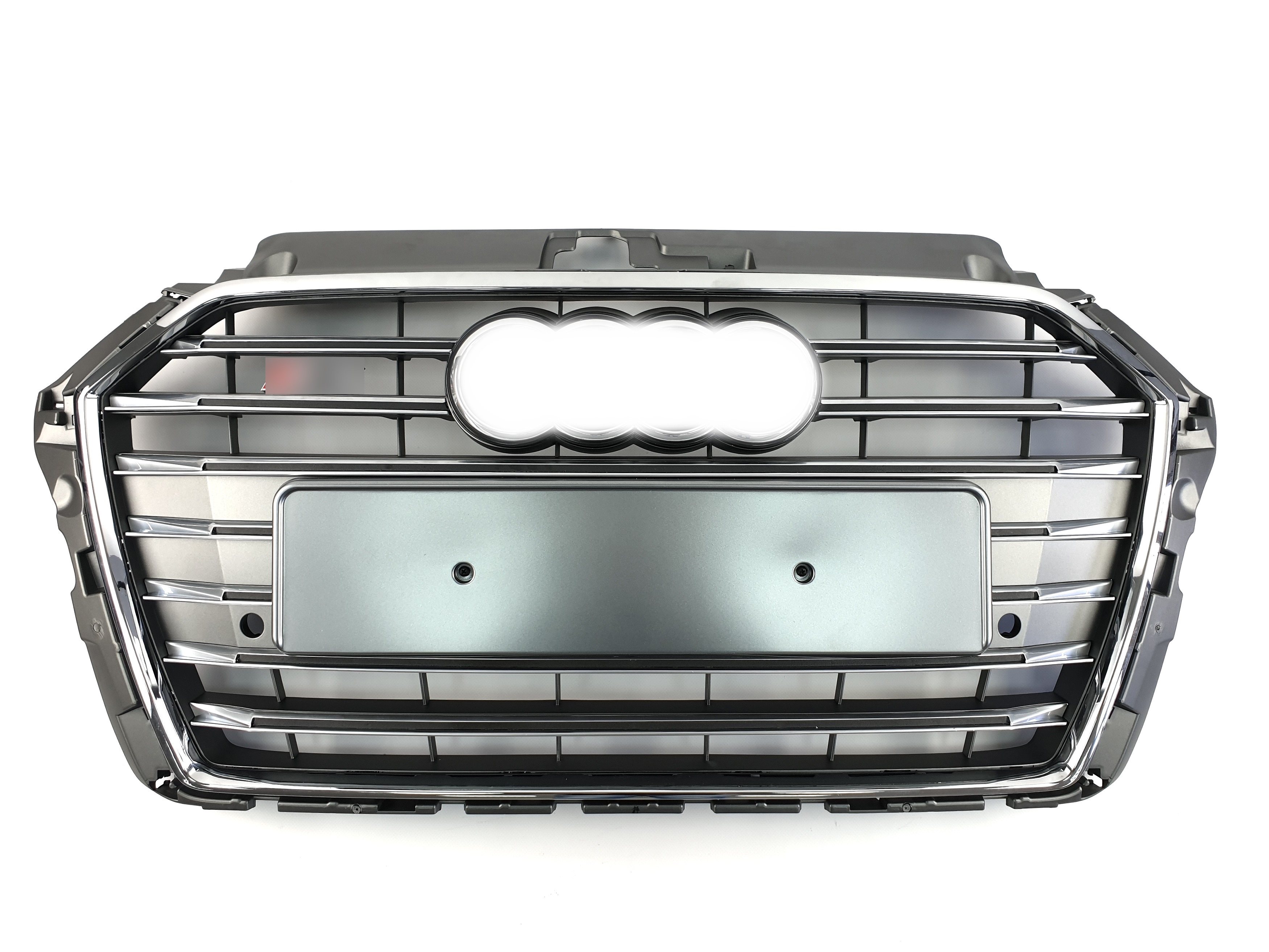 Решітка радіатора Silver Chrome (в стилі S3) на Audi A3 8V 2016-2020 року