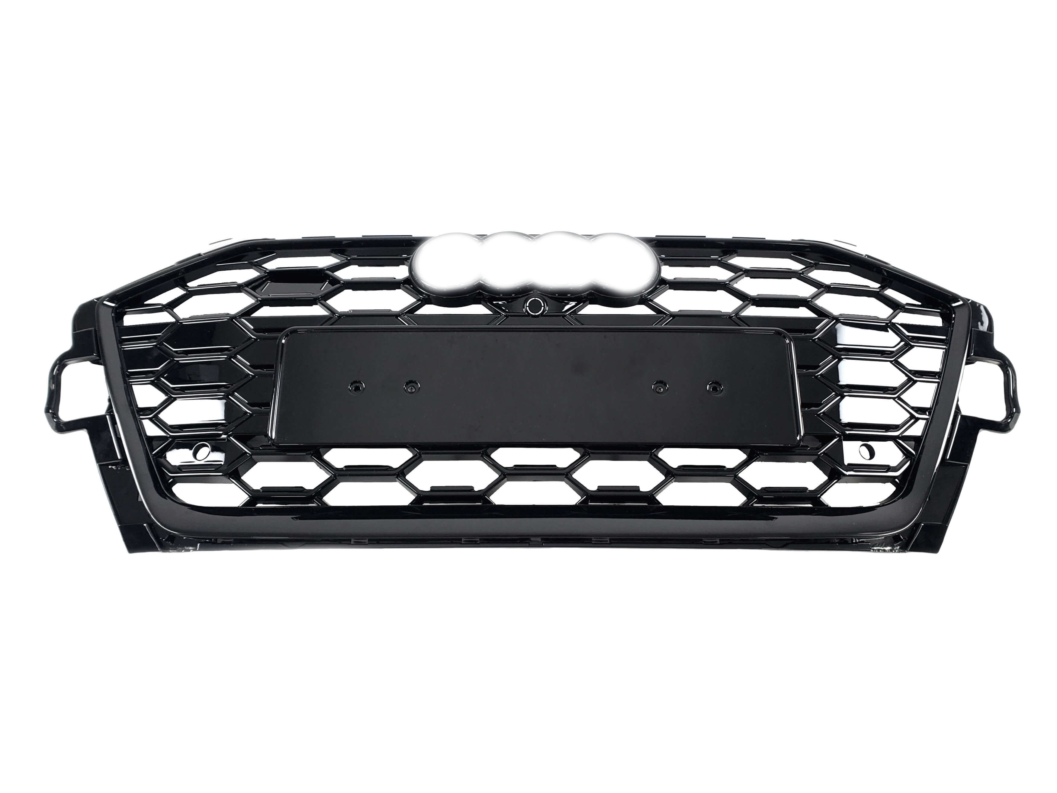Решітка радіатора Full Black Gloss (в стилі S4) на Audi A4 B9 2019-2023 року 2