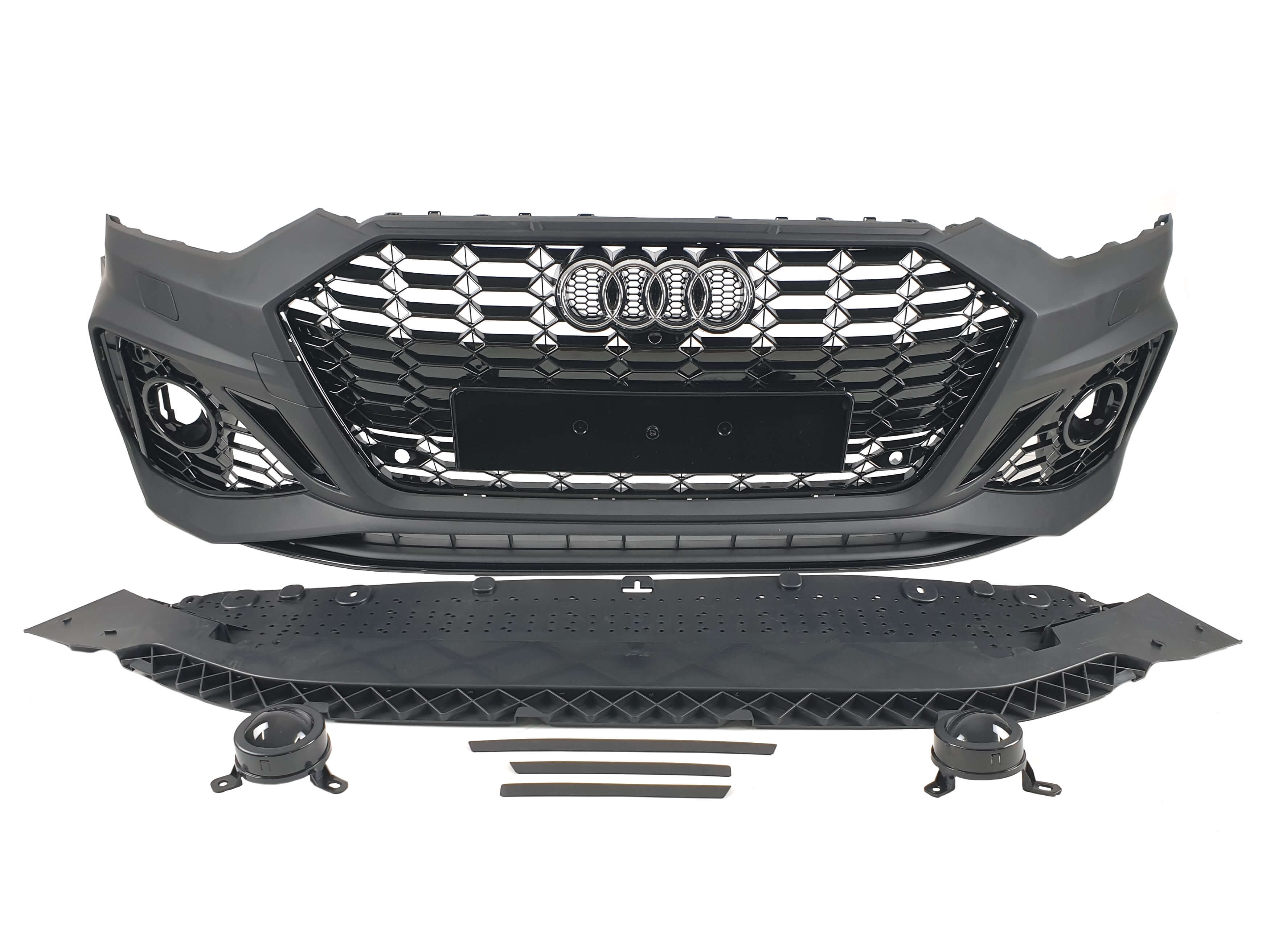 Передній бампер (стиль RS5 2020+) під дистронік на Audi A5 B9 2016-2020 року