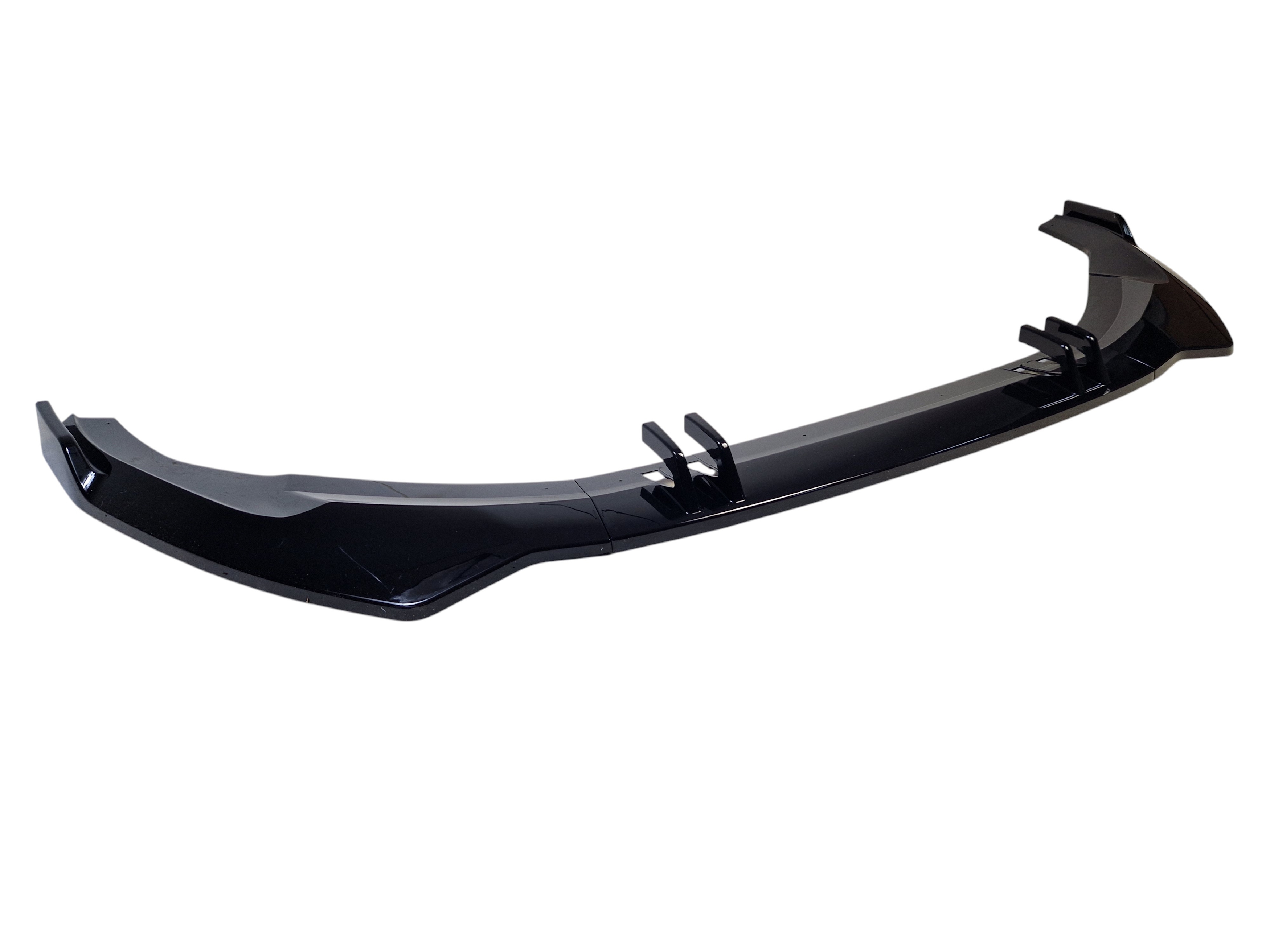 Губа (переднього бампера) Full Black (RS бампер) на Audi A5 B9 2020-2023 року 4