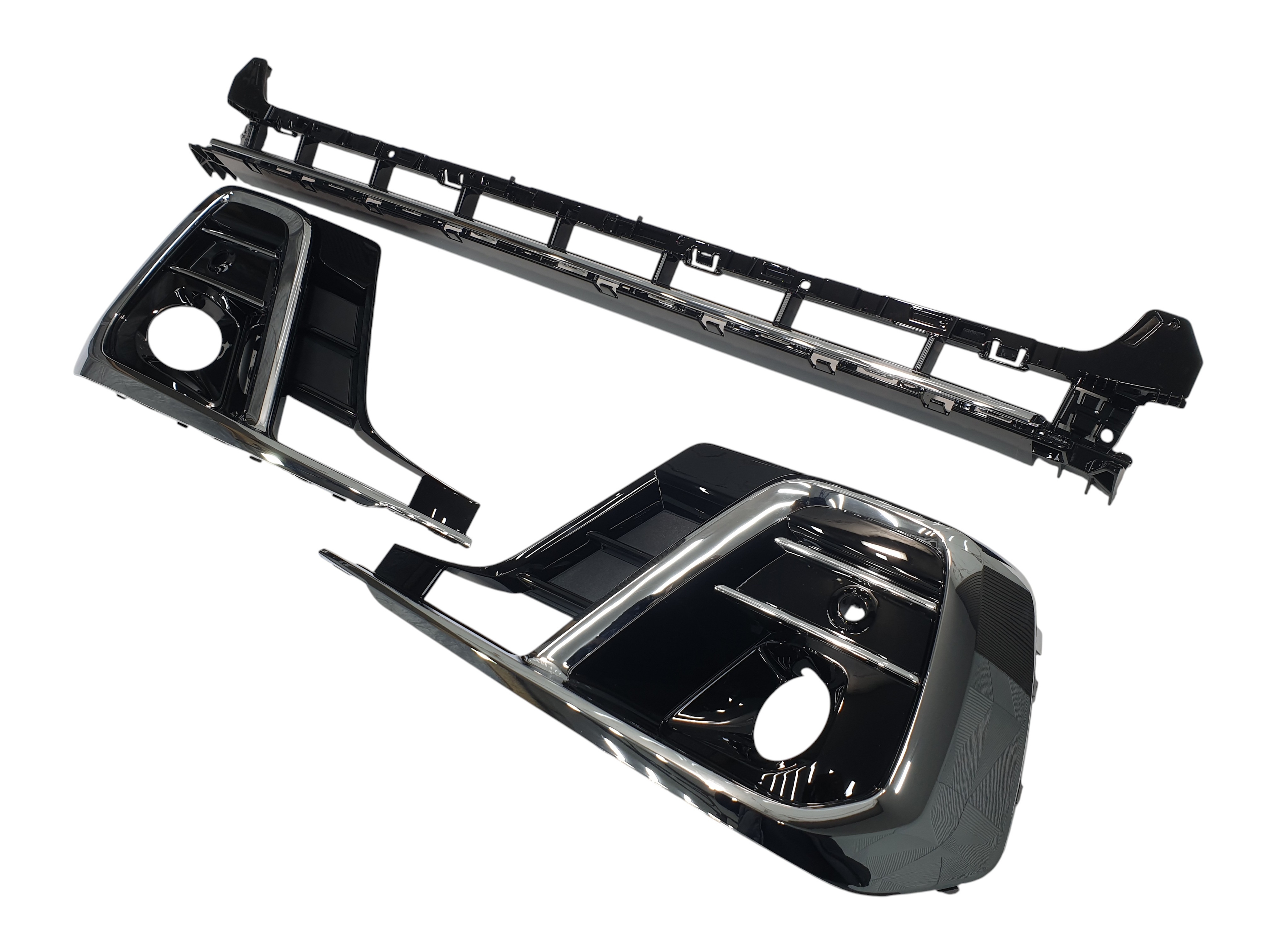 Решітки в бампер Chrome Black на Audi A8 D5 2021-2026 року 2