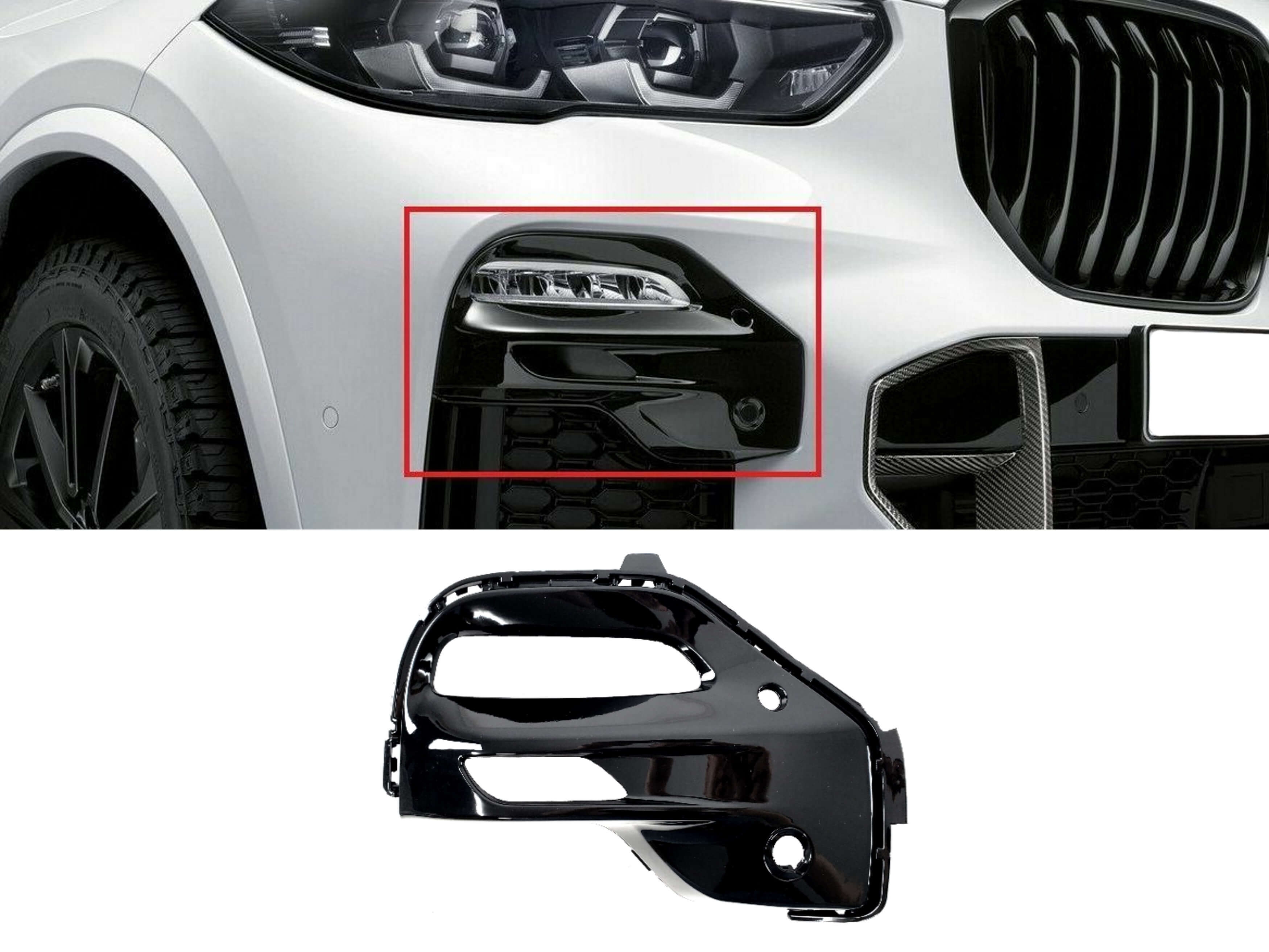 Решітки в бампер накладка RH на BMW X5 G05 2018-2022 року