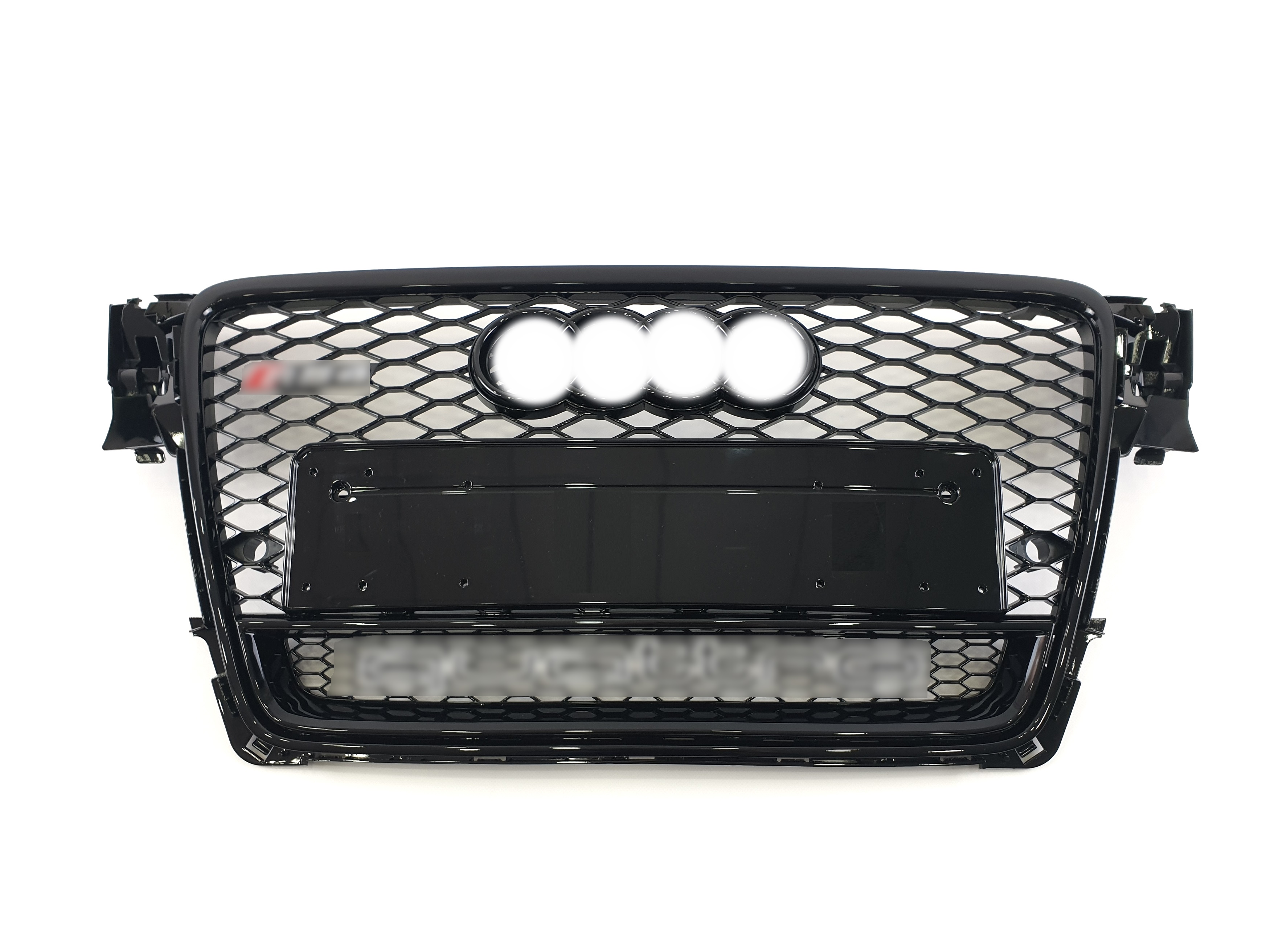 Решітка радіатора Full Black (в стилі RS4 quattro) на Audi A4 B8 2007-2011 року 2