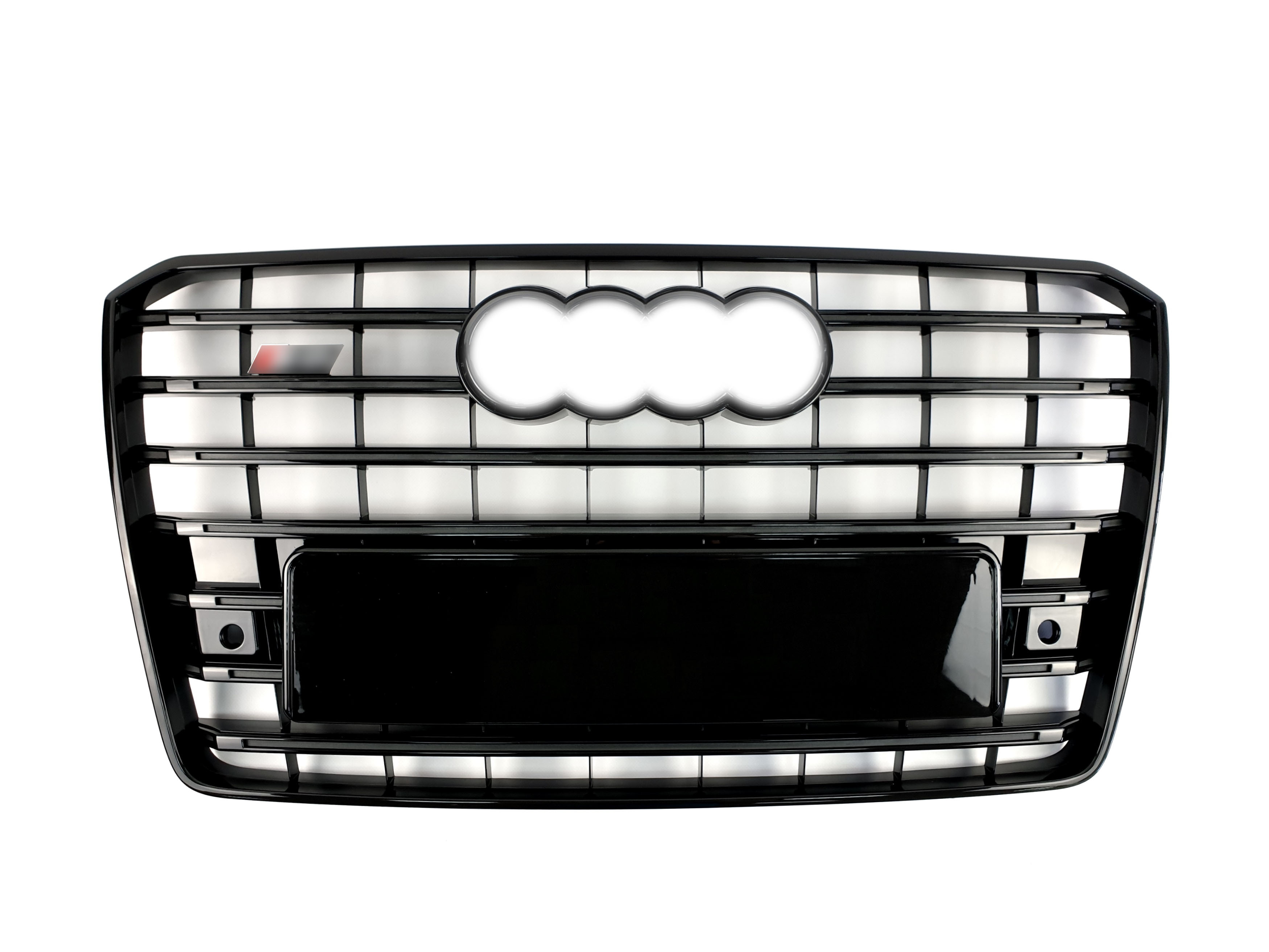 Решітка радіатора Full Black (в стилі S8) на Audi A8 D4 2014-2017 року
