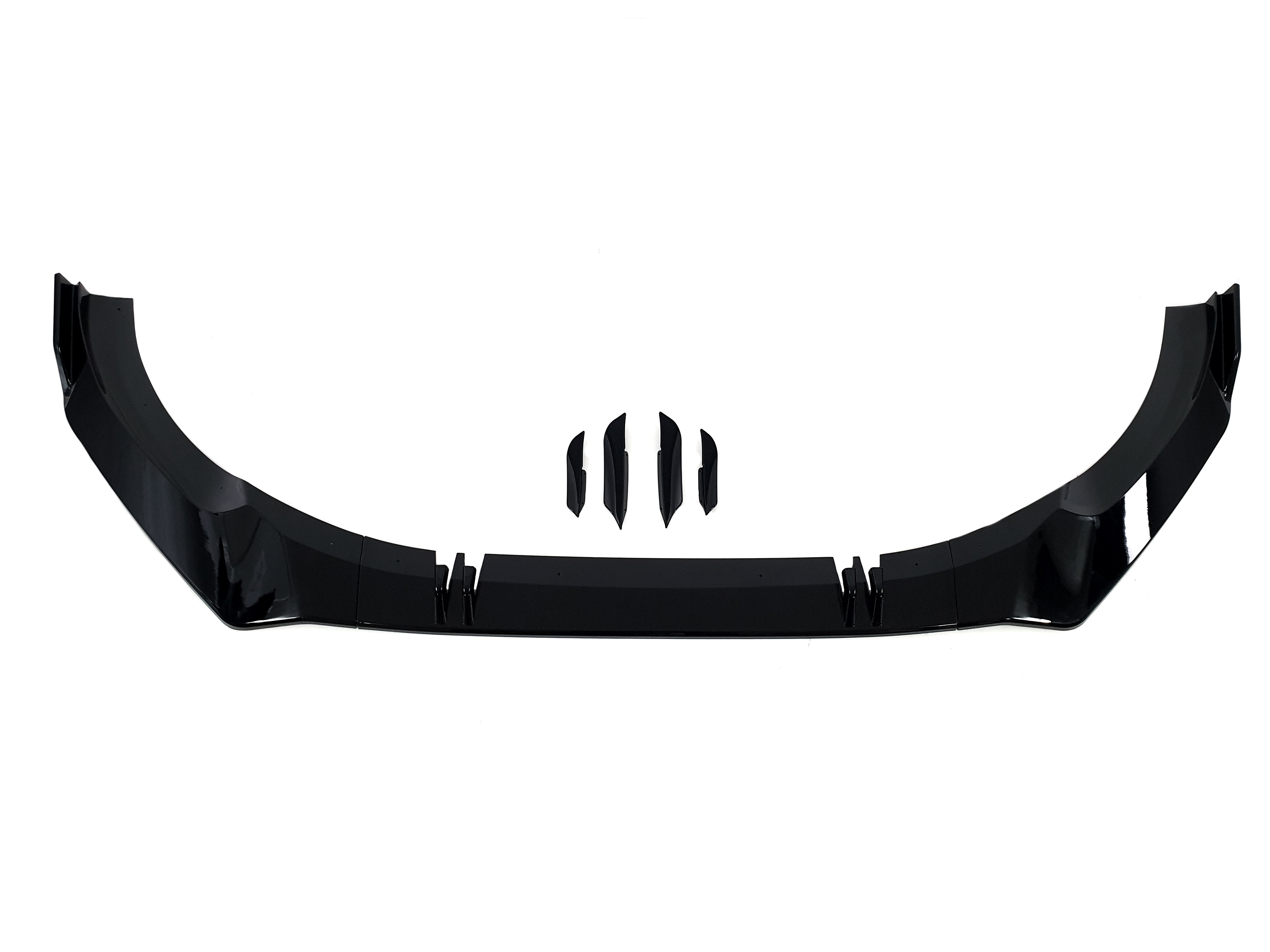 Губа (переднього бампера) Full Black (звичайний бампер) на Audi A5 B9 2020-2023 року 2