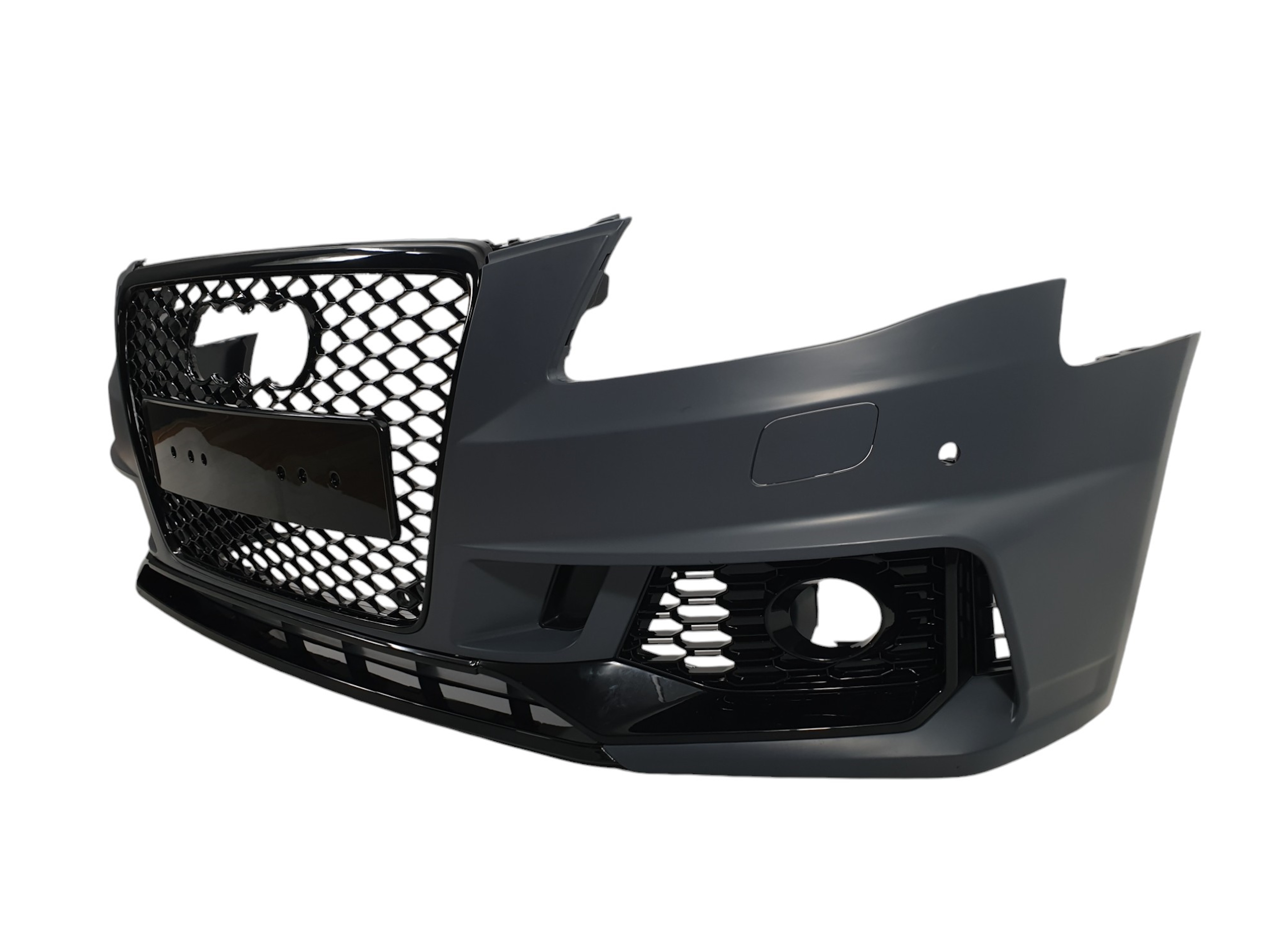 Передній бампер (стиль RS4 B9) V2 на Audi A4 B8 2007-2011 року 3