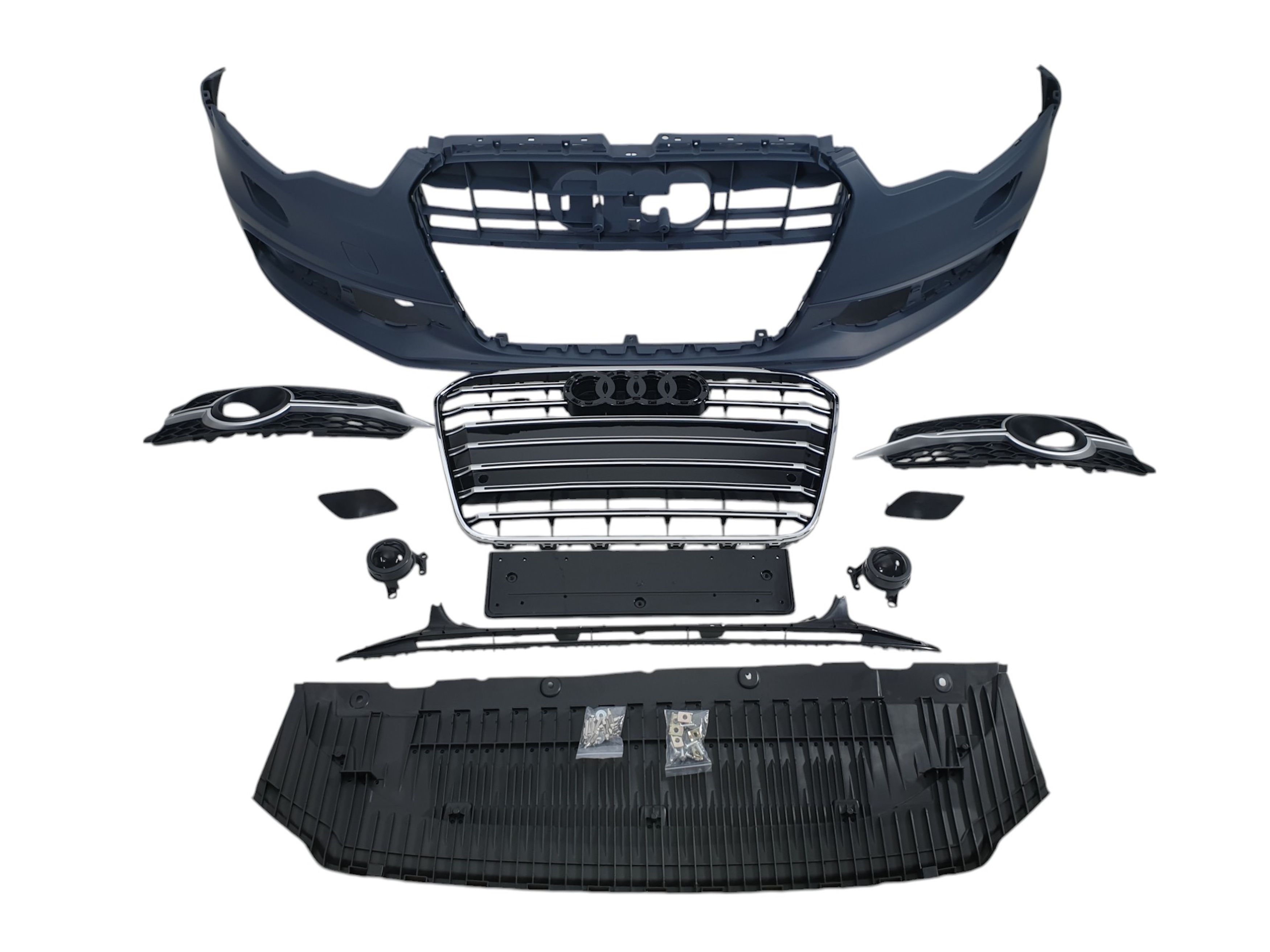 Передній бампер (S-Line) V2 на Audi A6 C7 2011-2014 року 2