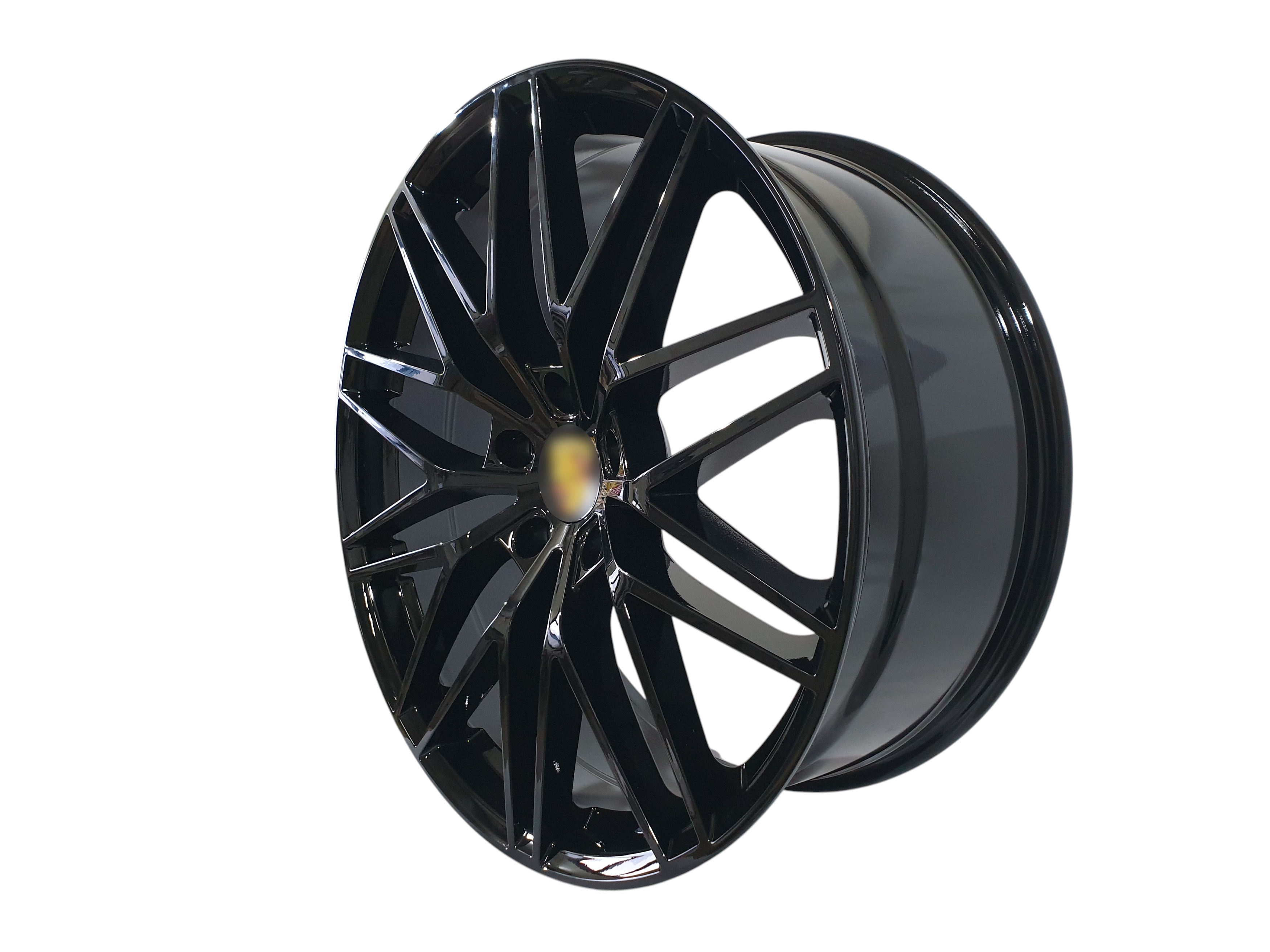 R22 Gloss Black (різноширокі) на Porsche Cayenne 958 2010-2014 року 2