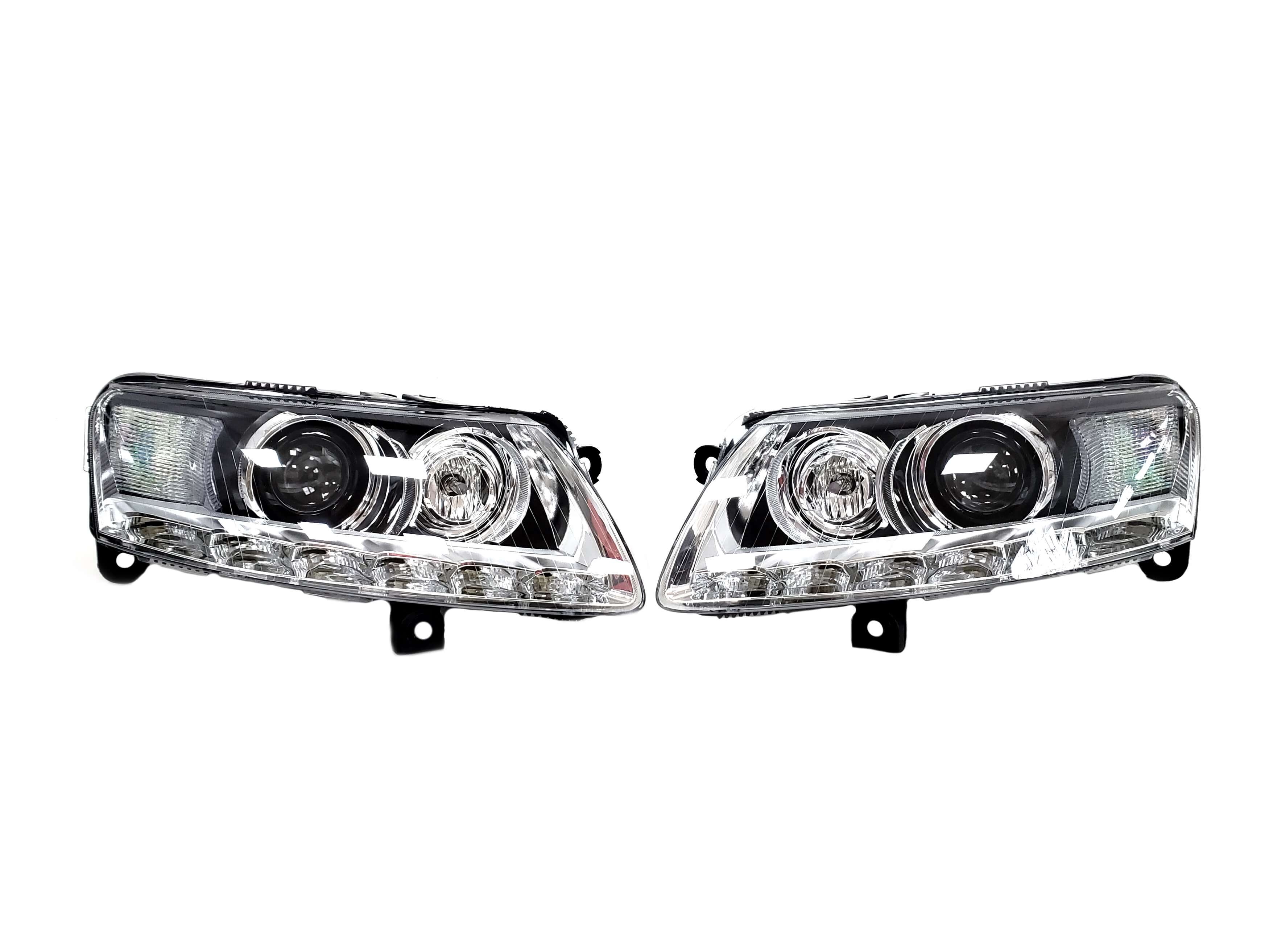 Передні фари (Bi-Xenon No Adaptive) без блоків LCI на Audi A6 C6 2004-2011 року