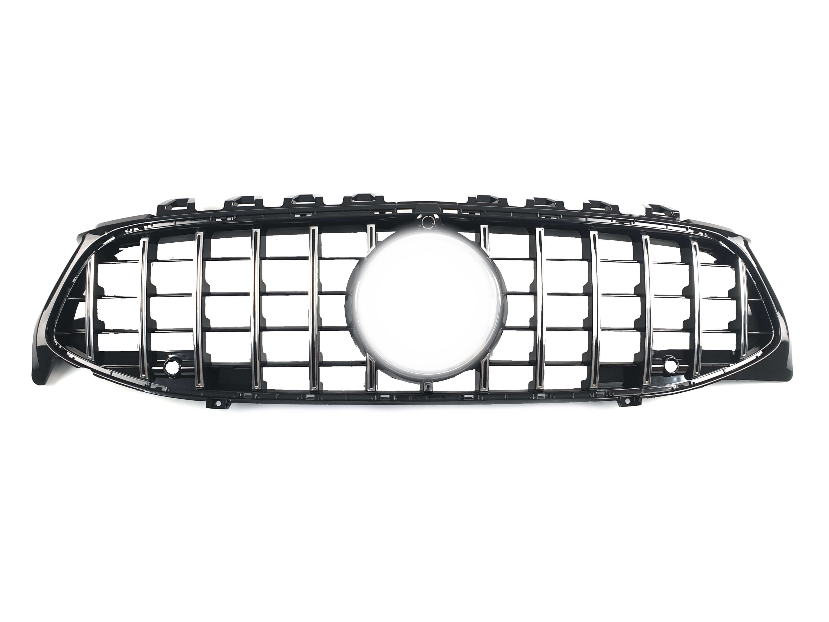Решітка радіатора Chrome Black (з місцем під камеру) GT на Mercedes-Benz CLA-Class C118 2019-2023 року