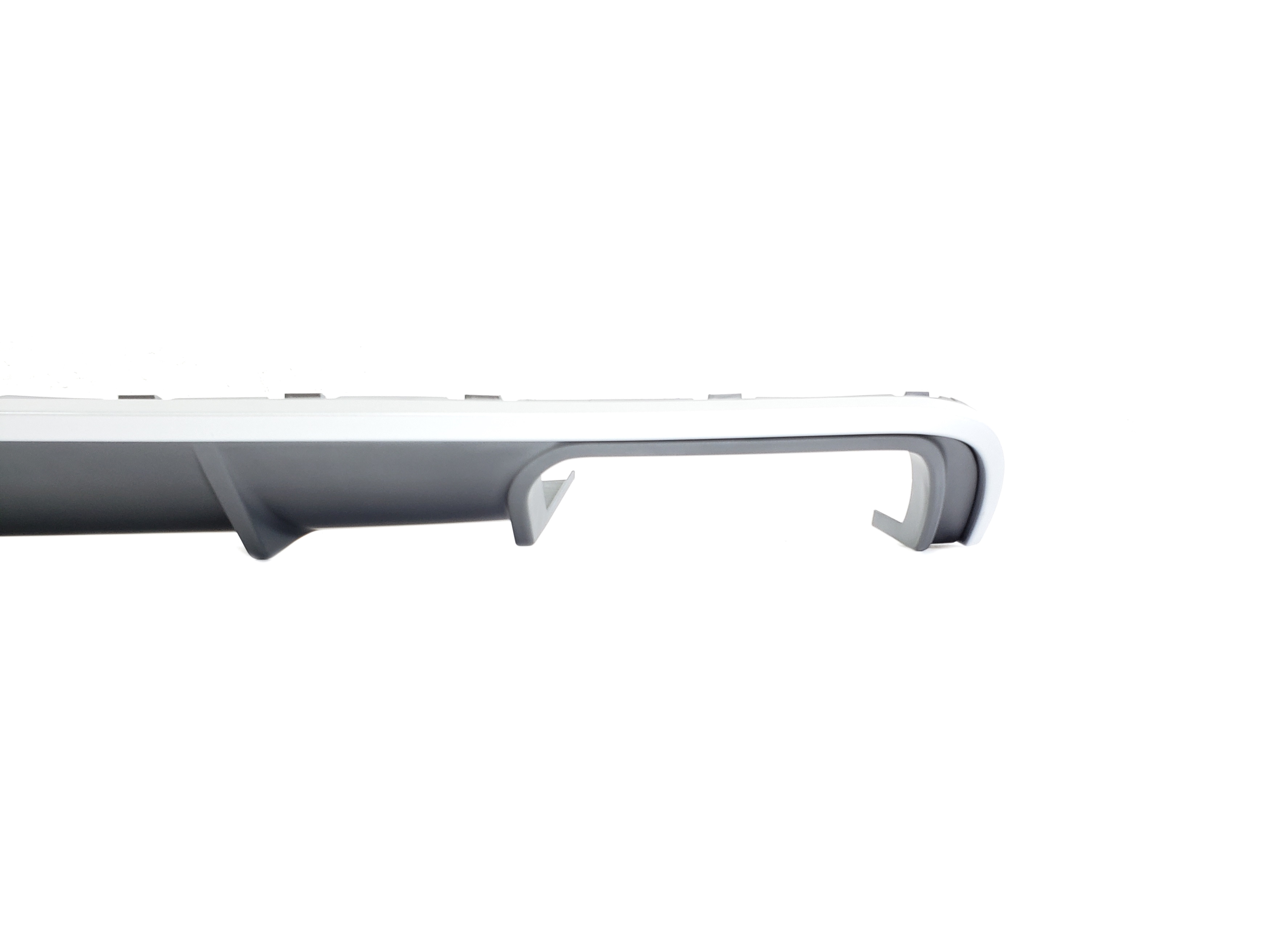Дифузор (заднього бампера) Silver (в стилі S4 00-00) на Audi A4 B9 2015-2019 року 5