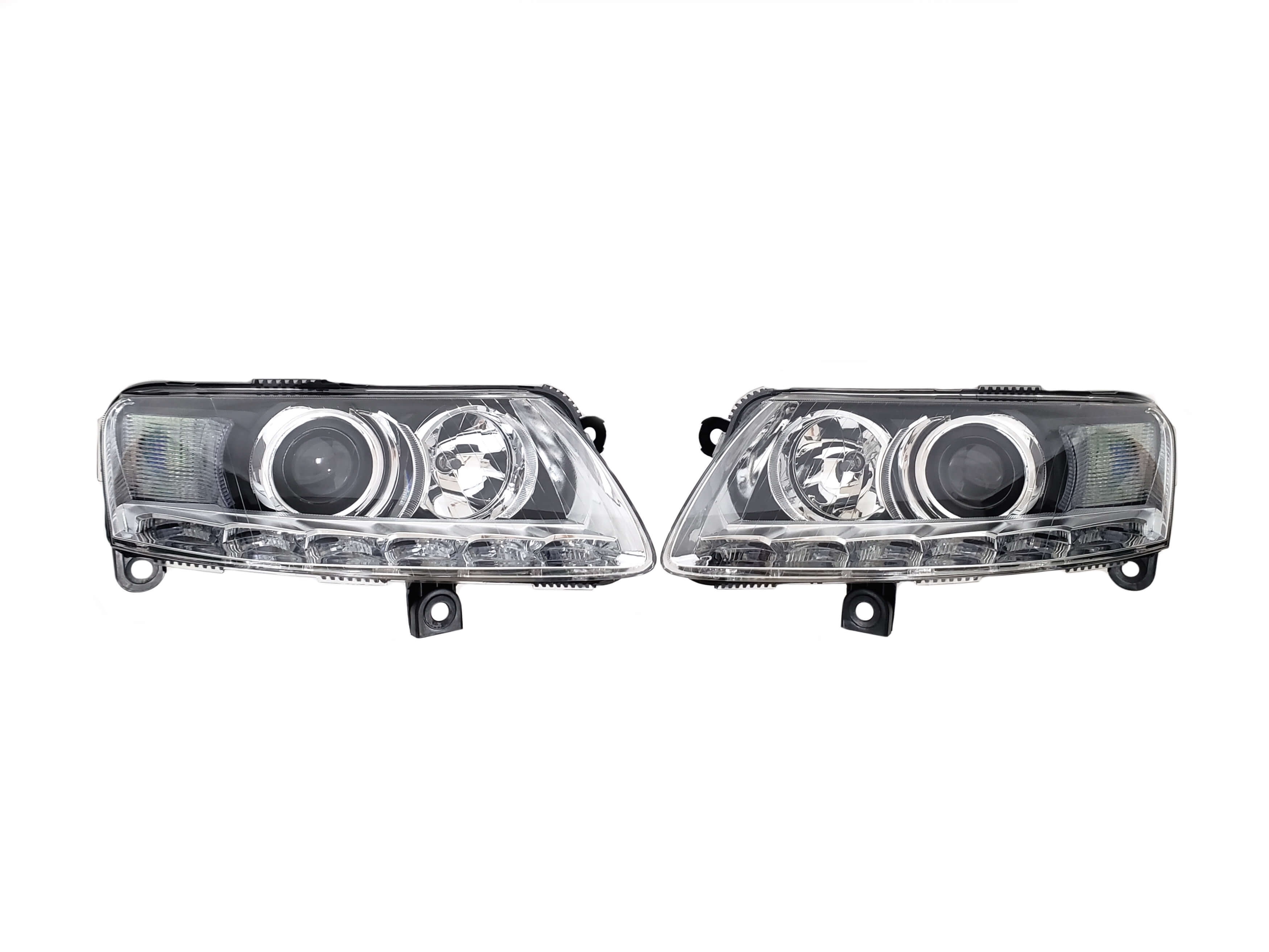 Передні фари (Bi-Xenon No Adaptive рестайл) без блоків на Audi A6 C6 2004-2011 року