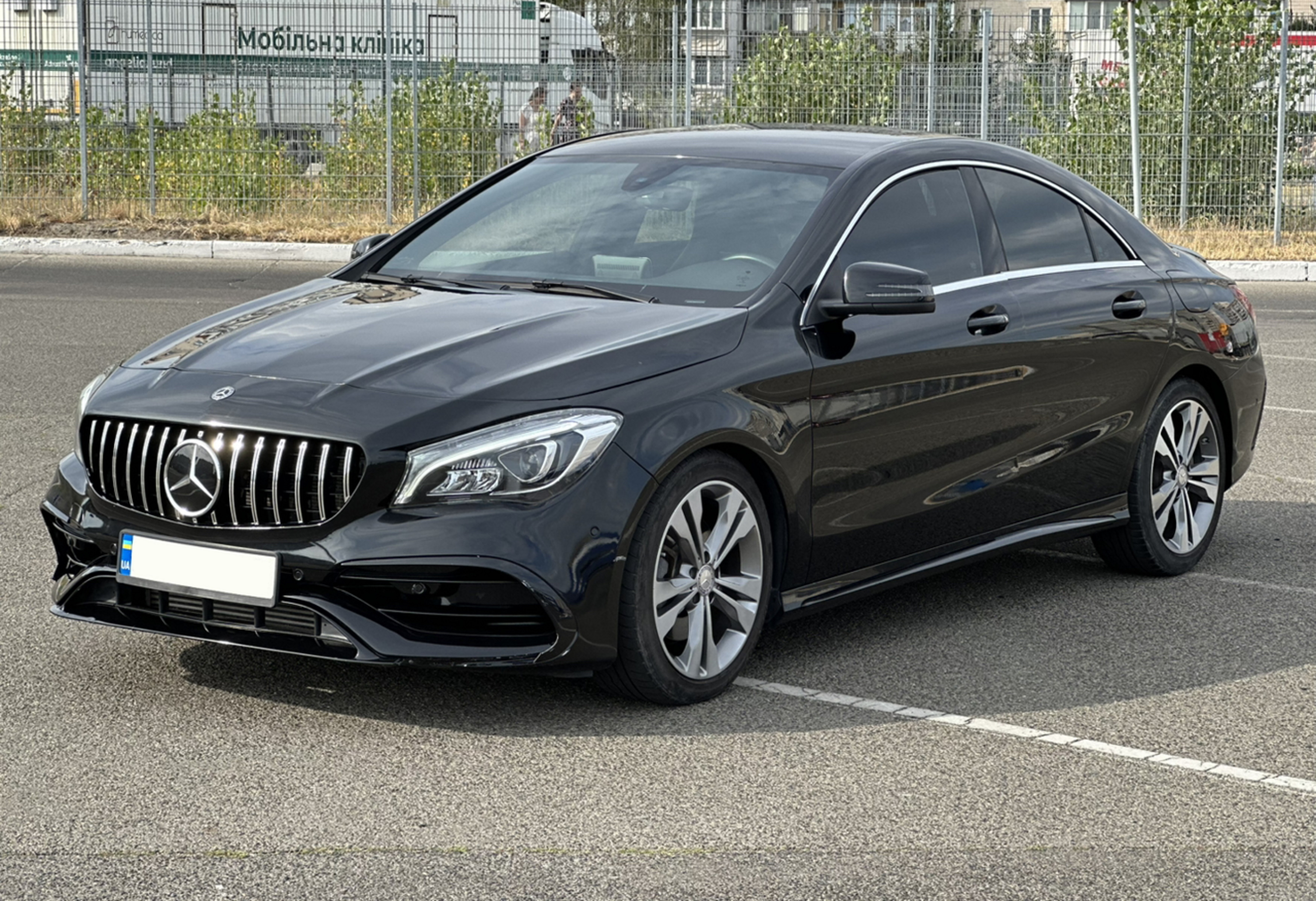 Передній бампер (стиль CLA45 AMG) на Mercedes-Benz CLA-Class C117 2013-2017 року 6