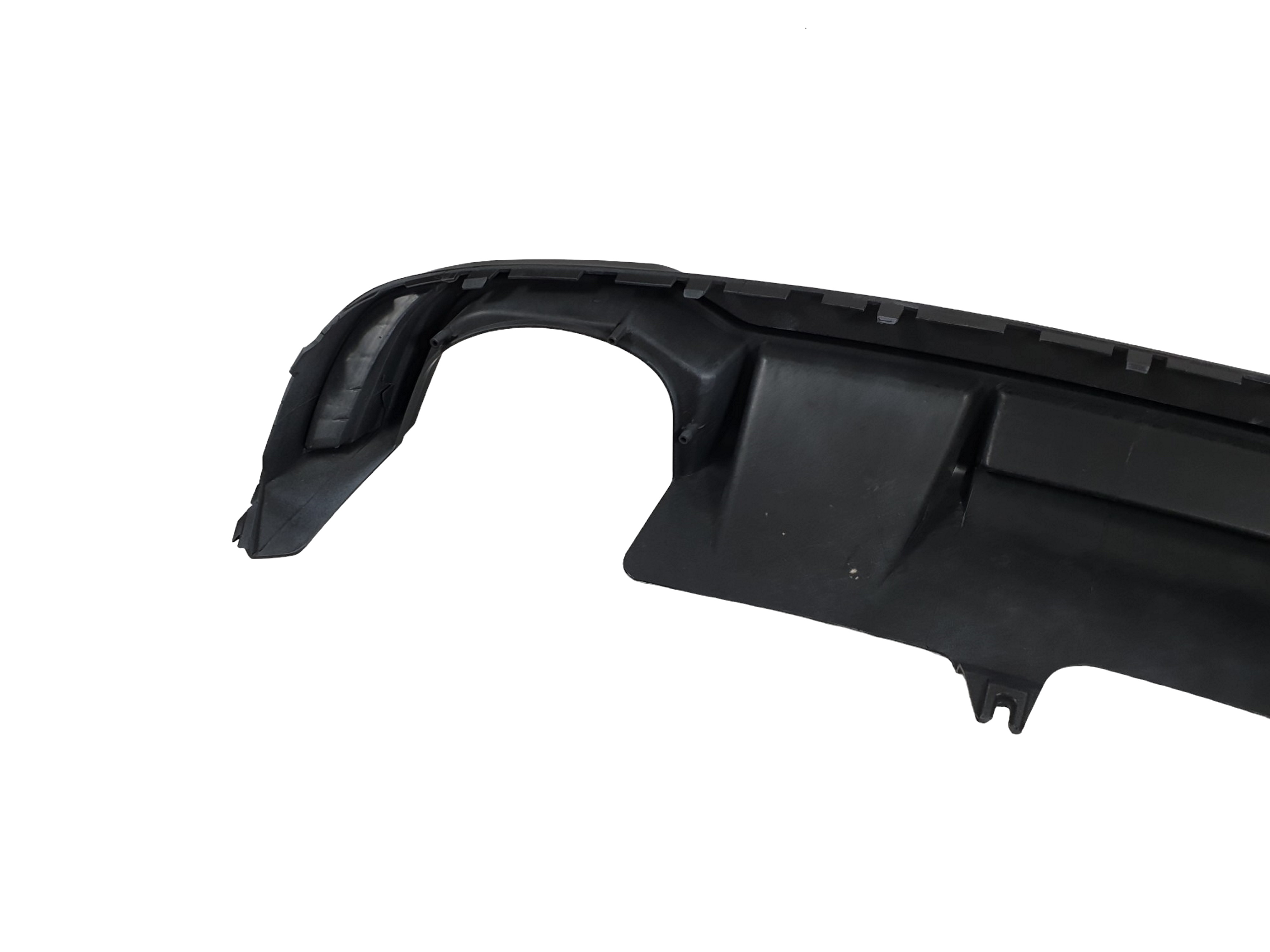 Дифузор (заднього бампера) Full Black / Black Pipe (в стилі RS4) V1 S-Line на Audi A4 B9 2015-2019 року 5