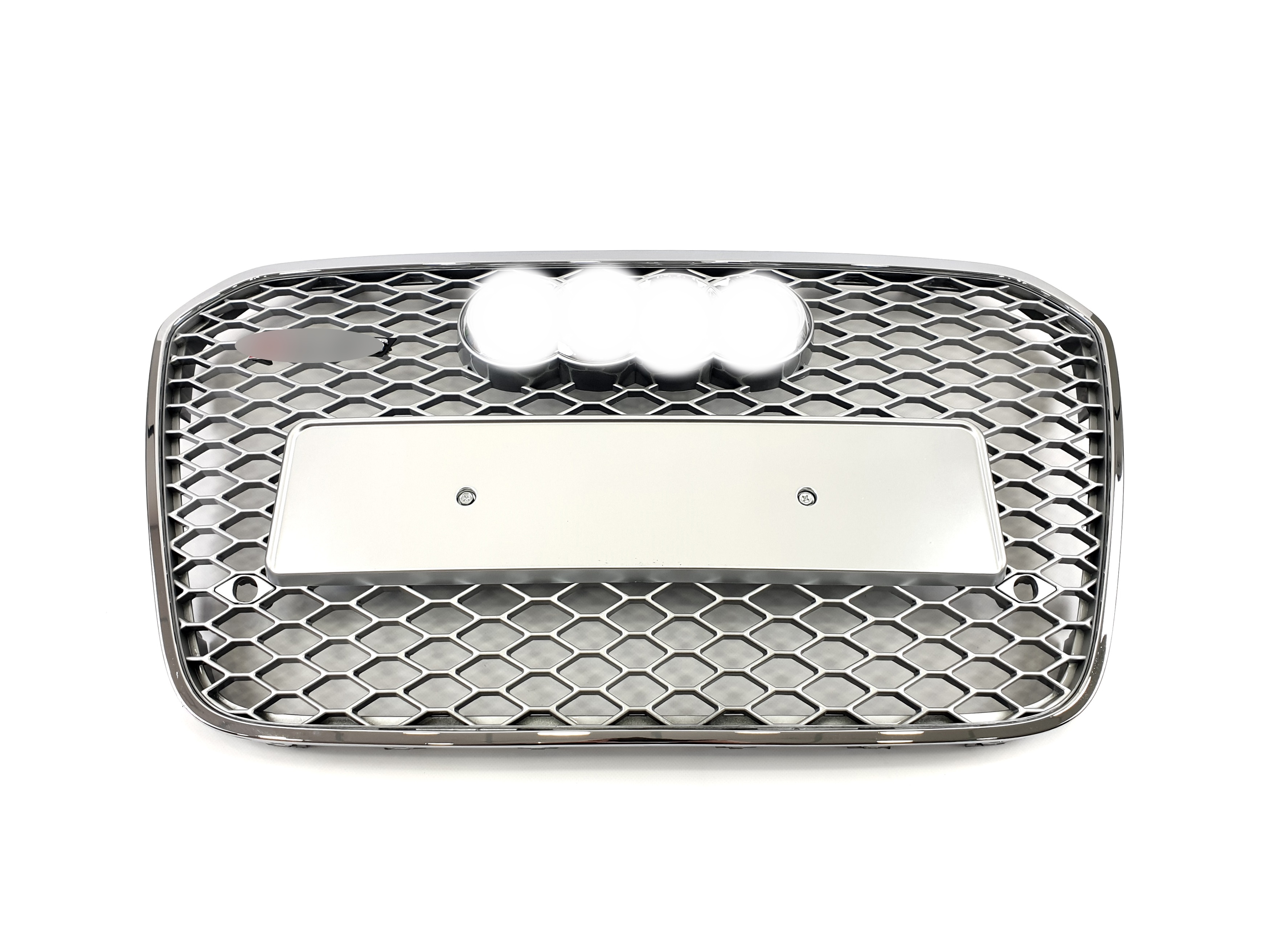 Решітка радіатора Silver Chrome (в стилі RS6) на Audi A6 C7 2011-2014 року 2